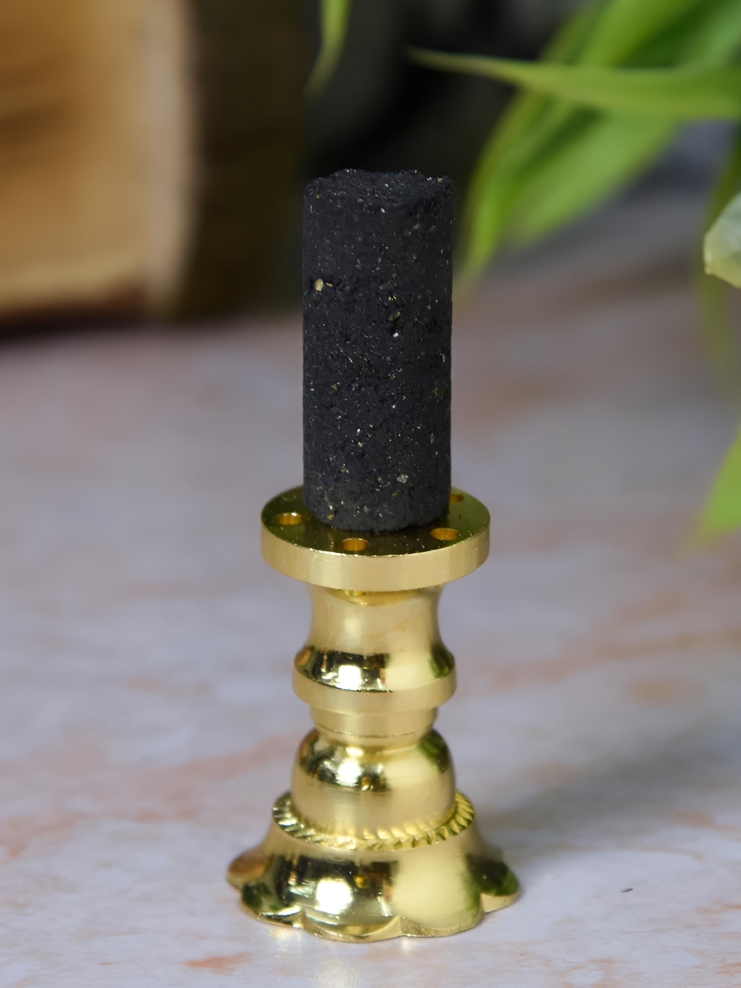

Bhimonee Decor Gold Toned Brass Agarbatti Dhoop Holder