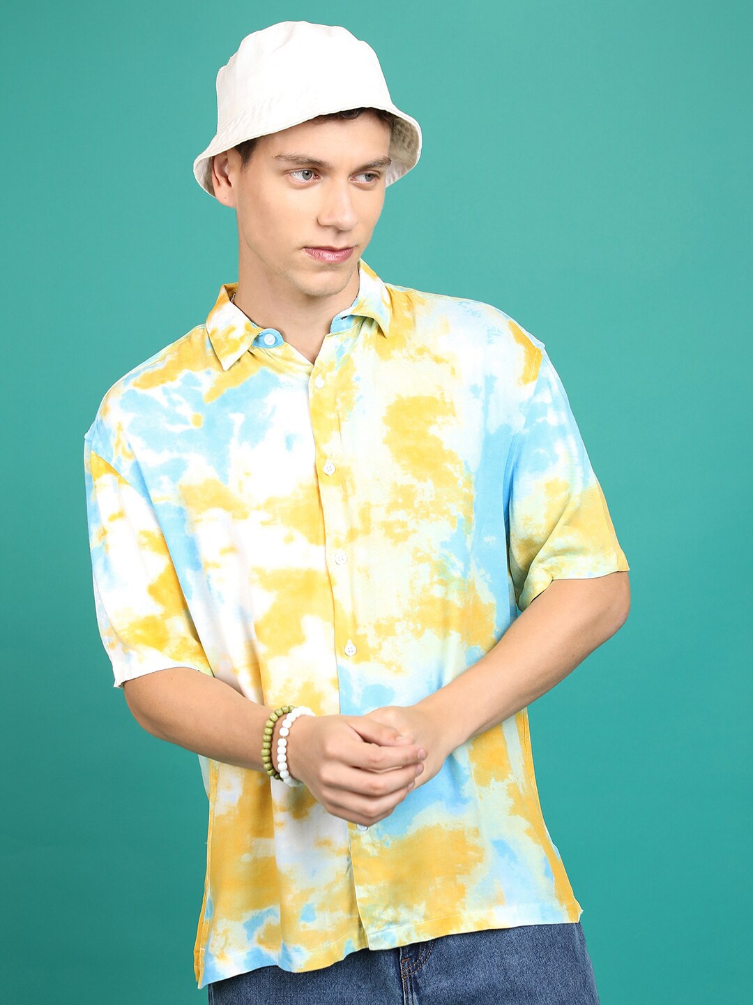 

KETCH Dyed Slim Fit Classic Casual Shirt, White