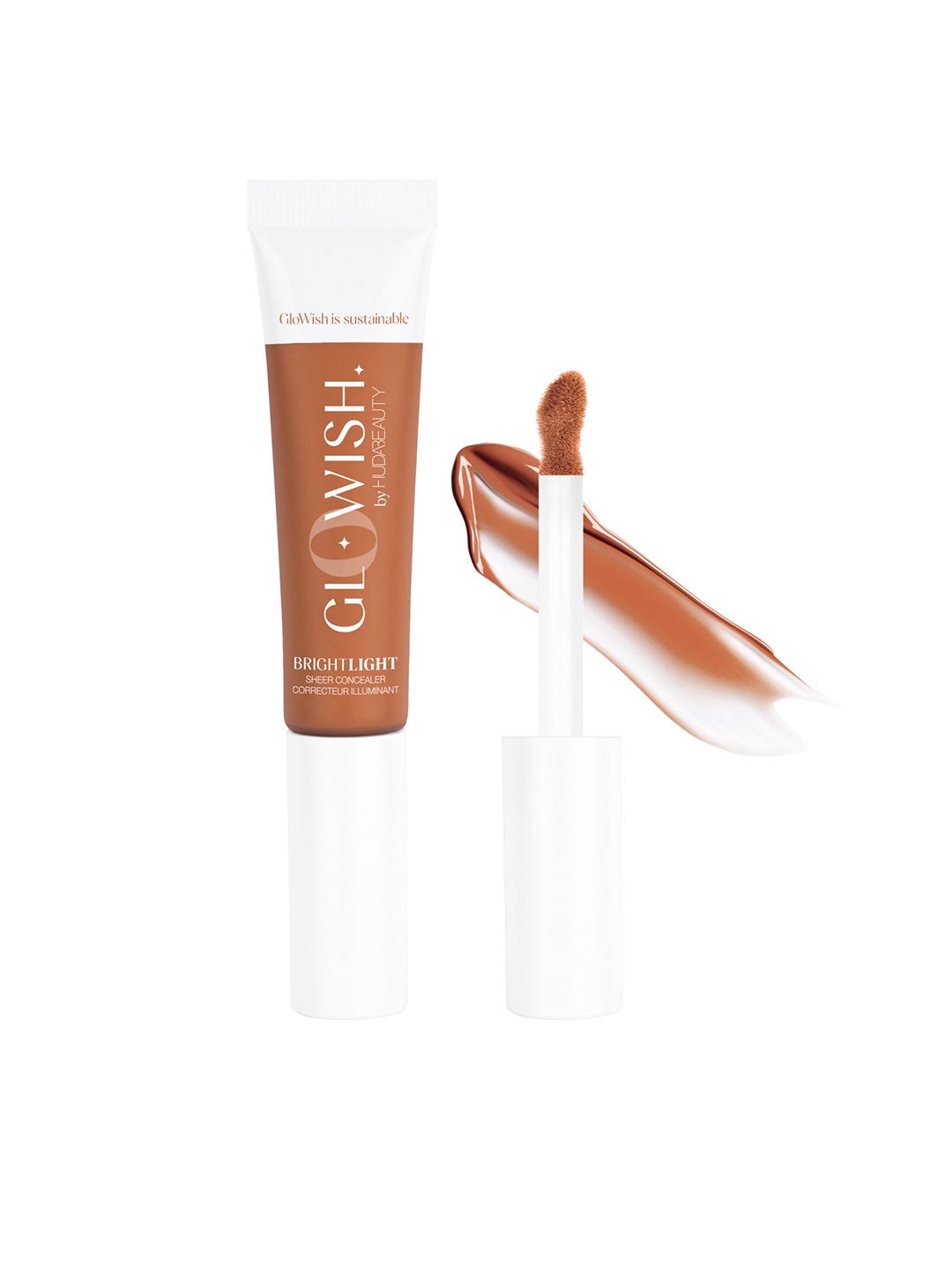 

Huda Beauty GloWish Bright Light Hydrating Sheer Vegan Concealer 10.5 ml - Deep 11, Brown