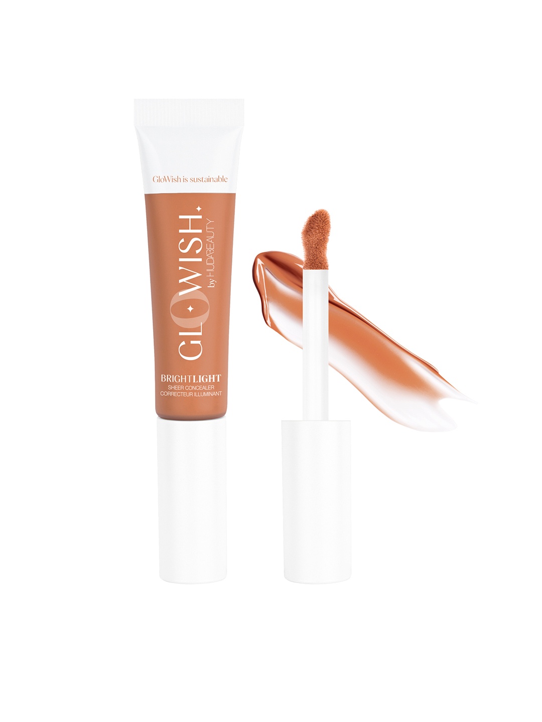 

Huda Beauty GloWish Bright Light Hydrating Sheer Vegan Concealer 10.5 ml - Deep Tan 10