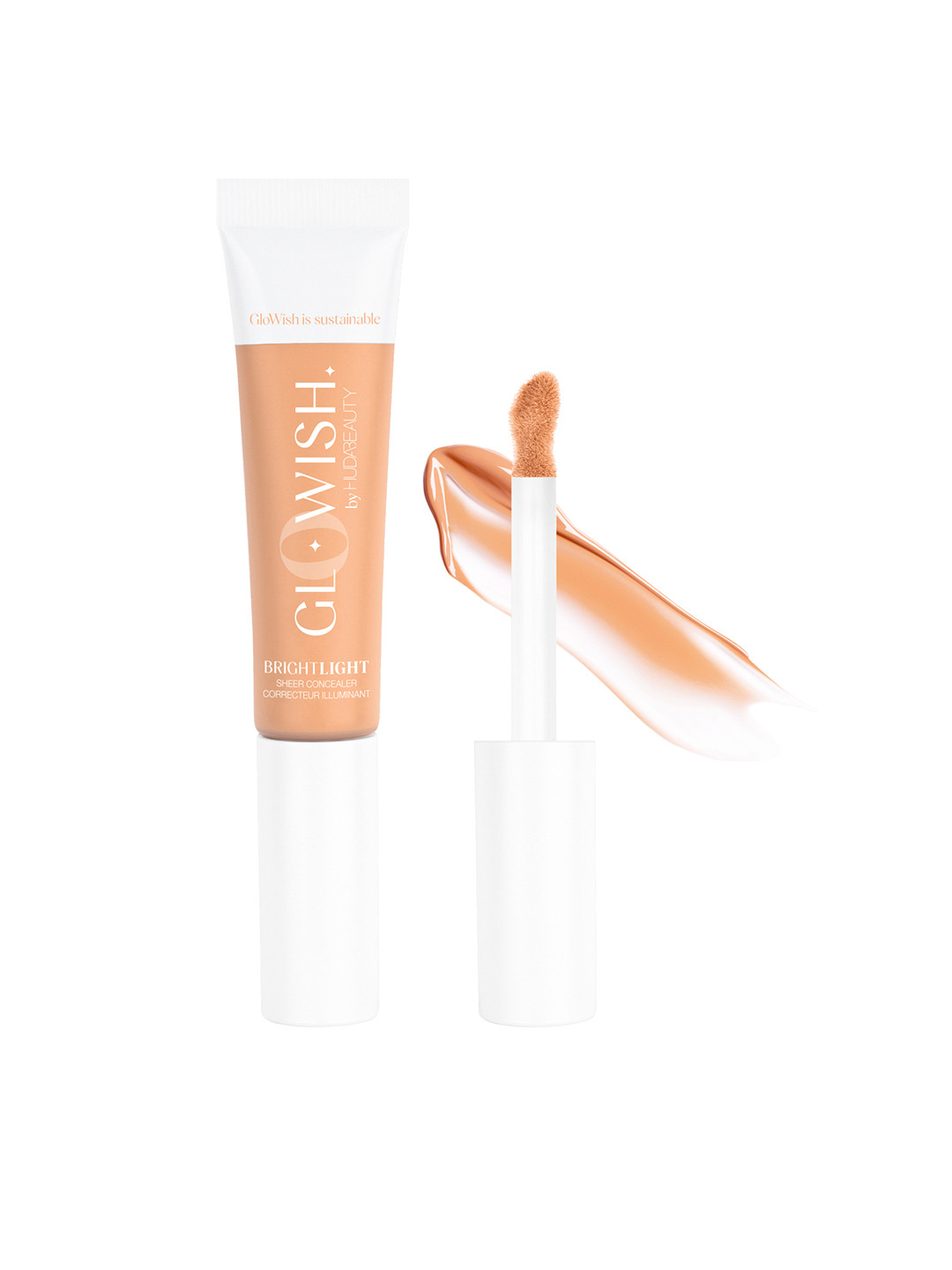 

Huda Beauty GloWish Bright Light Hydrating Sheer Vegan Concealer 10.5 ml - Light Medium 04, Beige