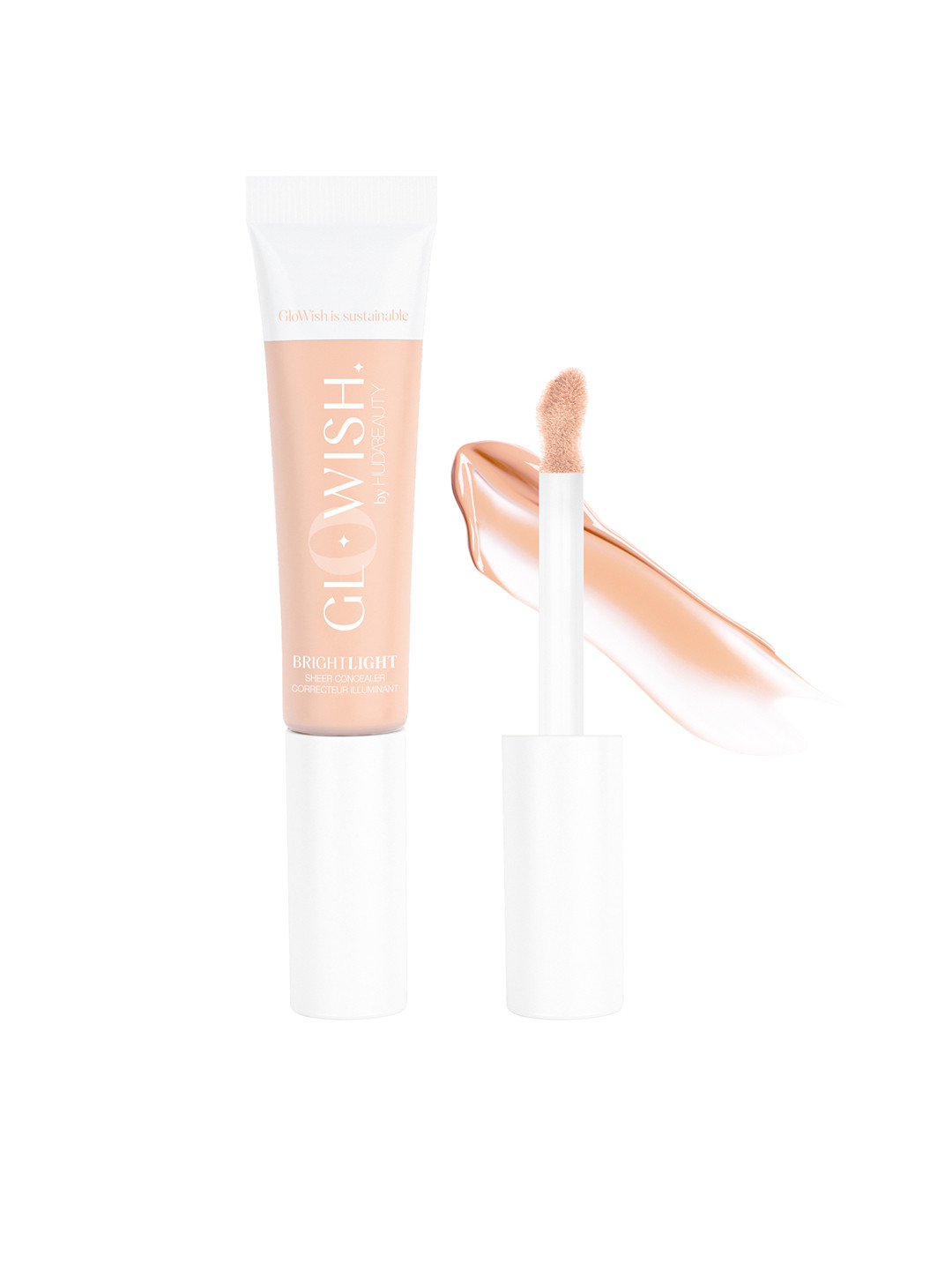 

Huda Beauty GloWish Bright Light Hydrating Sheer Vegan Concealer 10.5 ml - Fair-Light 02, Beige