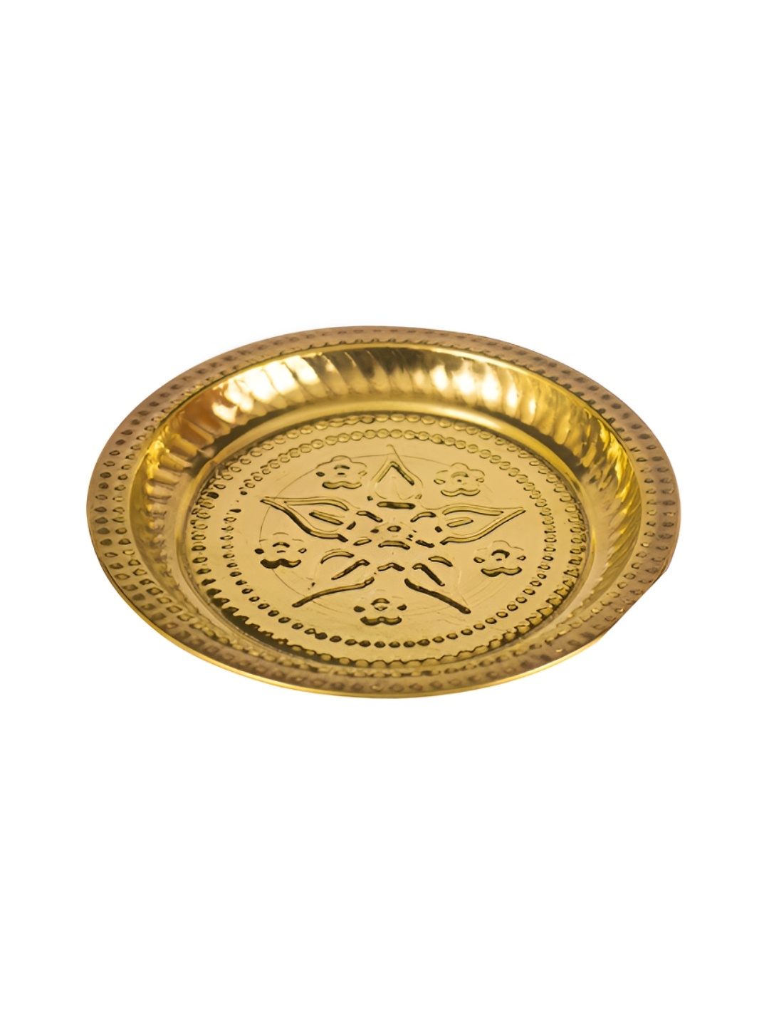 

Spillbox Gold-Toned Brass Thali Pooja Essential