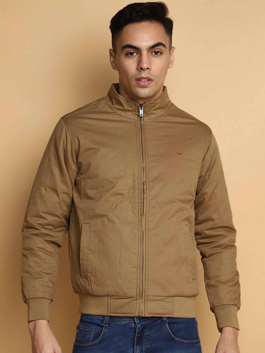 

V-Mart Lightweight Cotton Bomber Jacket, Brown