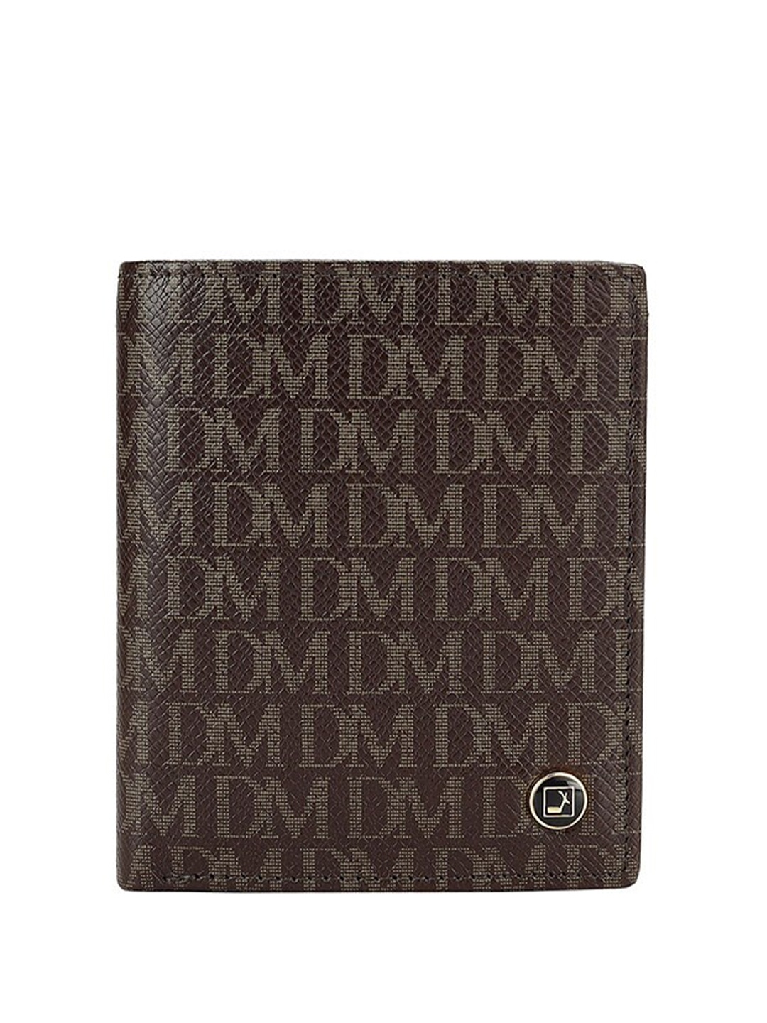 

Da Milano Textured Leather Two Fold Wallet, Brown