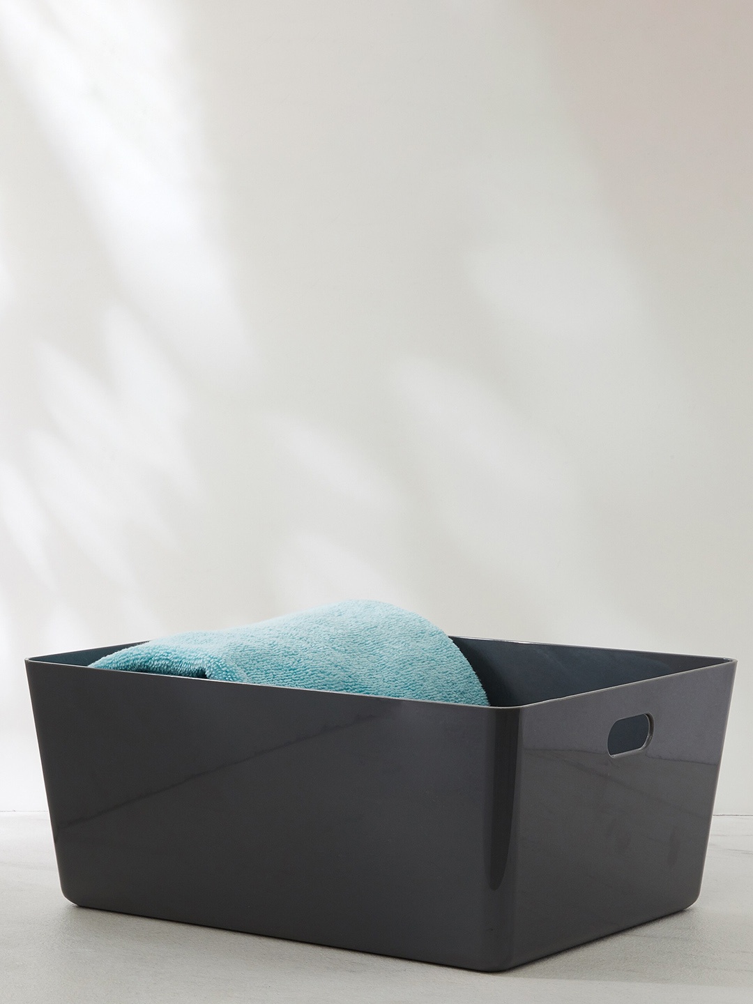 

Home Centre Regan Vega Grey Solid Storage Basket