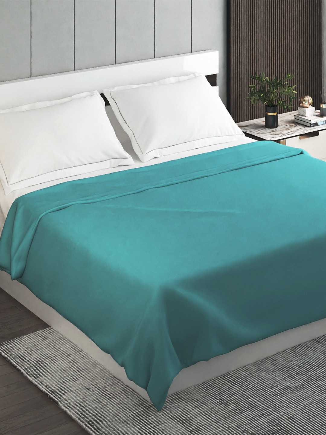 

Home Centre Teal 150 GSM Double Bed Blanket