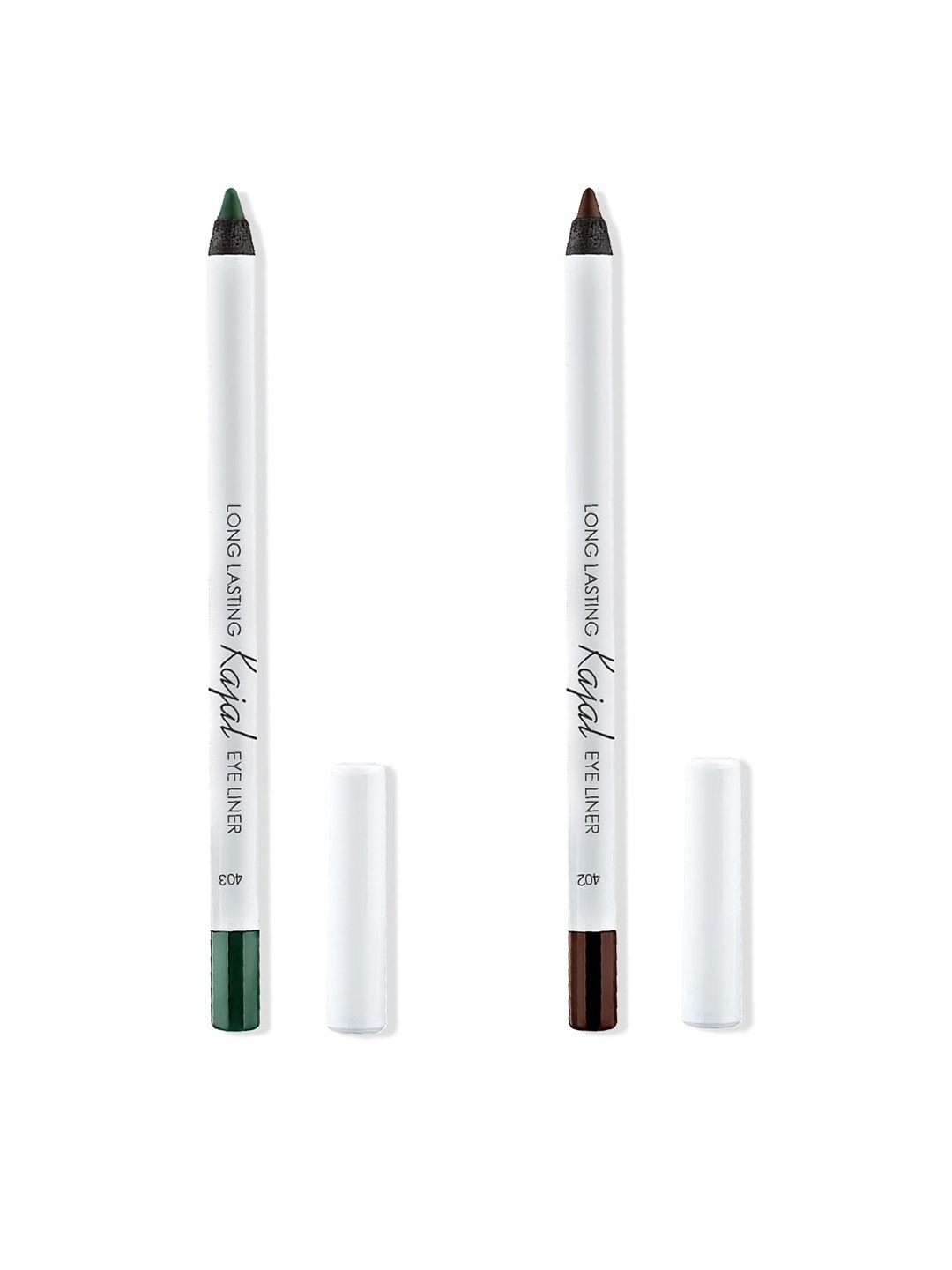 

LAMEL Set of 2 Long Lasting Kajal Eye Liner - Brown 402 & Green 403