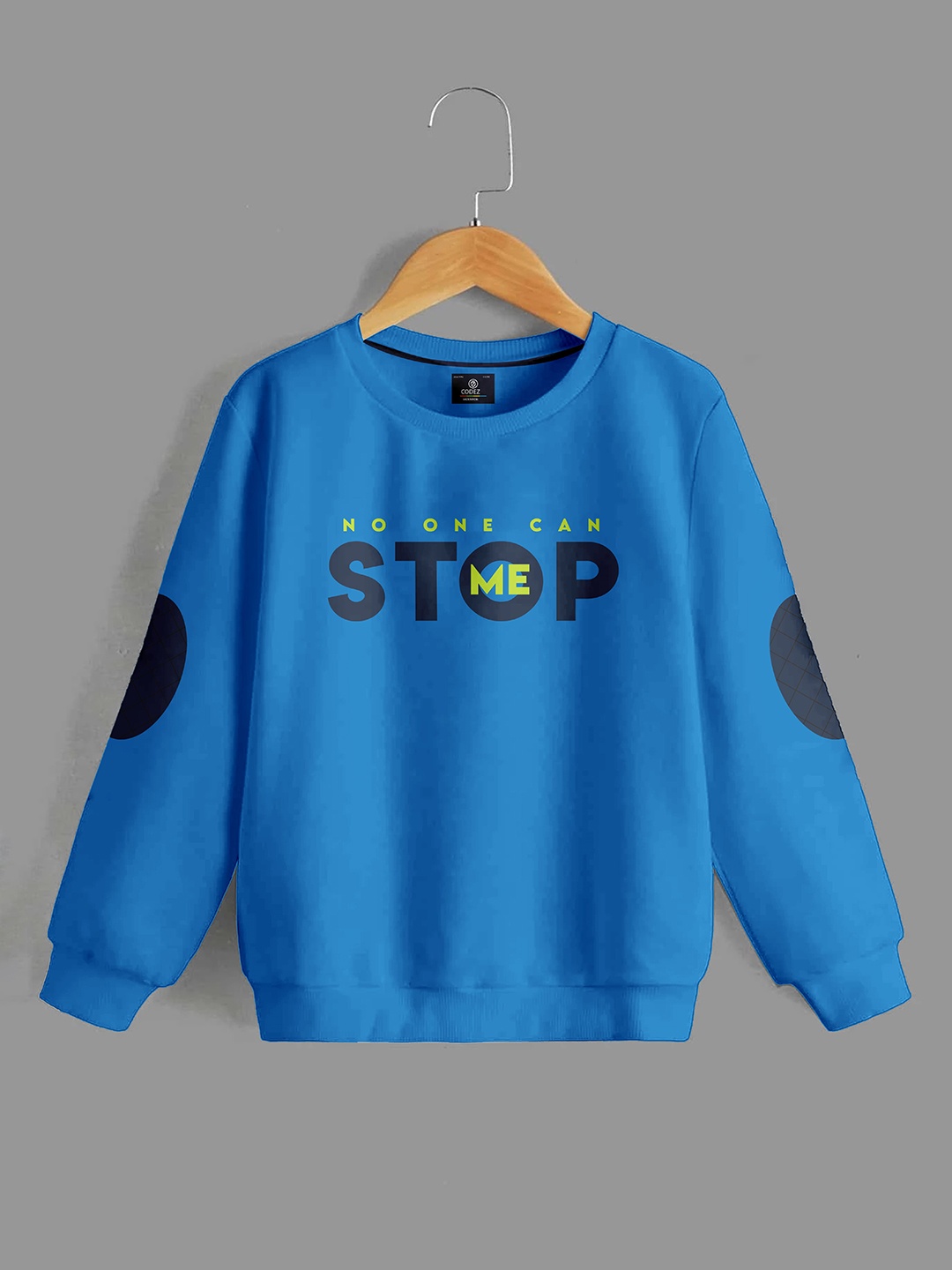 

BAESD Boys Typography Printed Fleece Pullover Sweatshirt, Blue