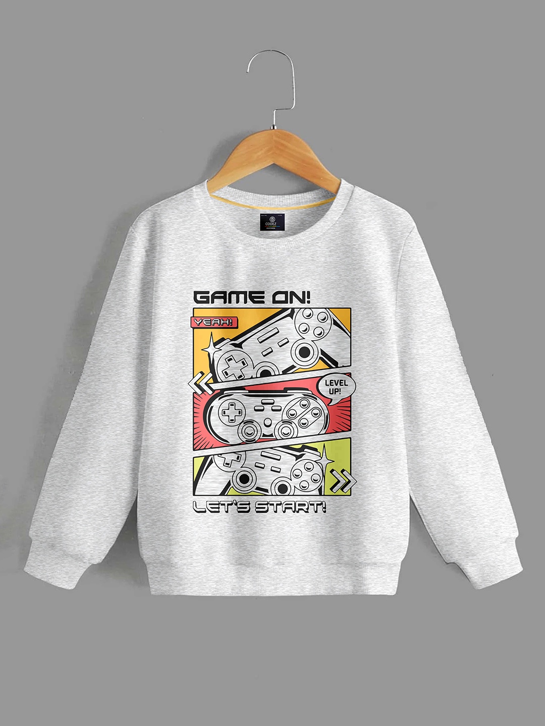 

BAESD Boys Graphic Printed Fleece Pullover Sweatshirt, White