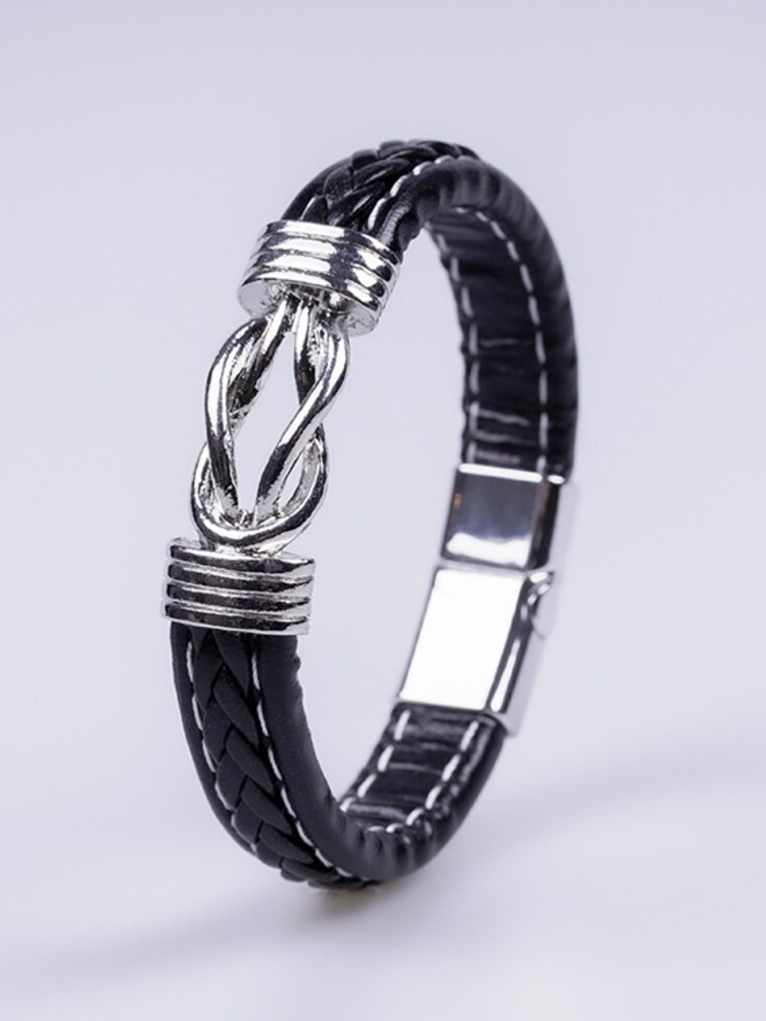 

The Roadster Lifestyle Co. Caravan Black Intricate Texture Bracelet