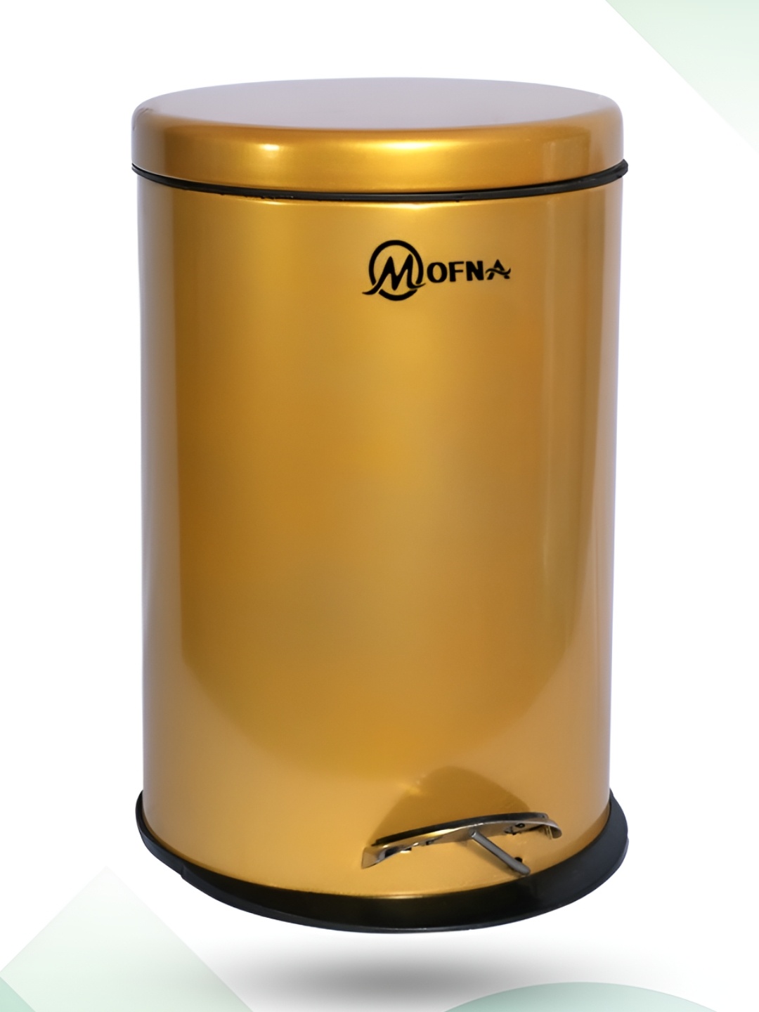 

MOFNA Metallic Toned Stainless Steel Pedal Dustbin 8 L, Gold