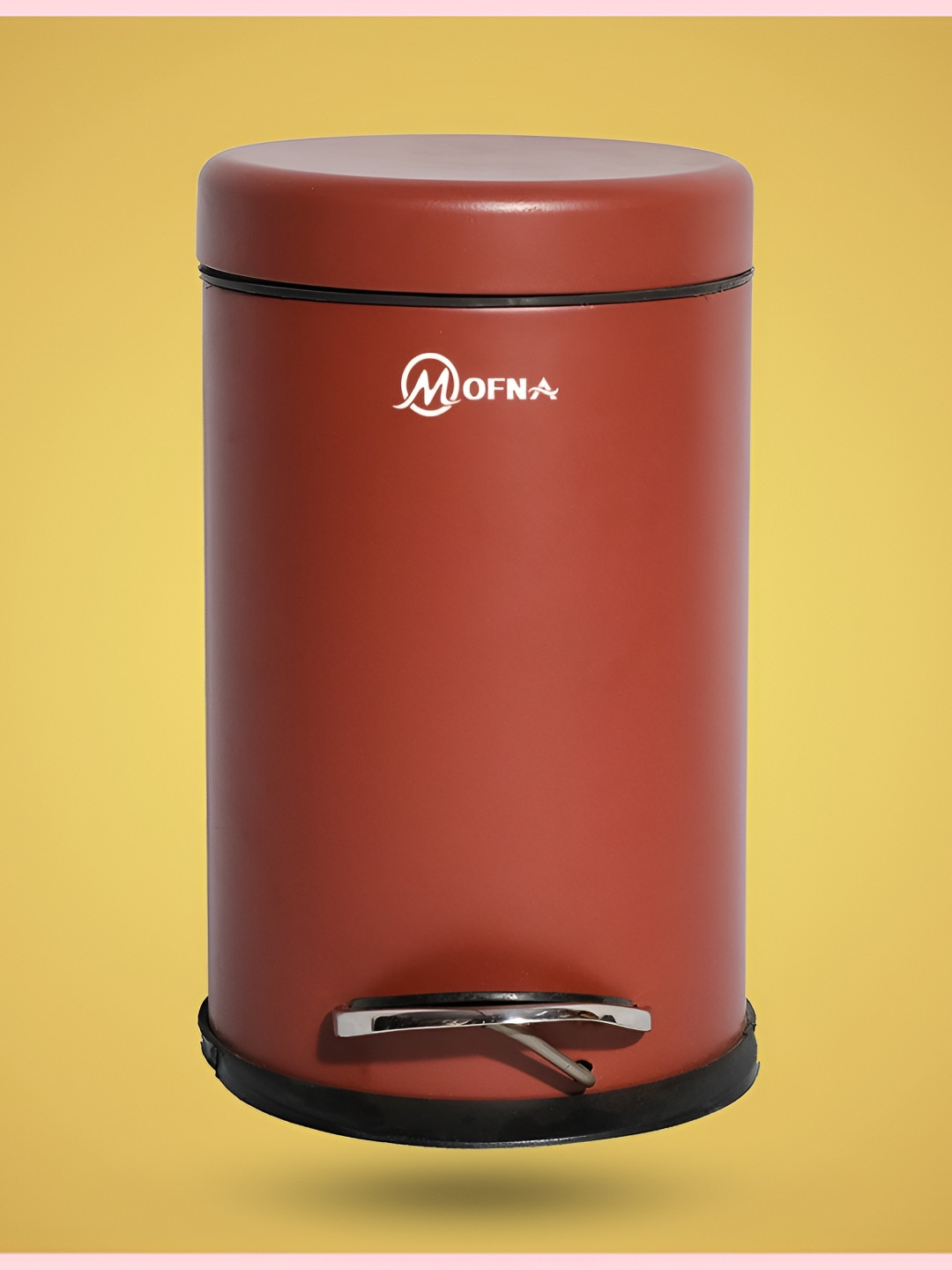 

MOFNA Brown Stainless Steel Pedal Dustbin 5L