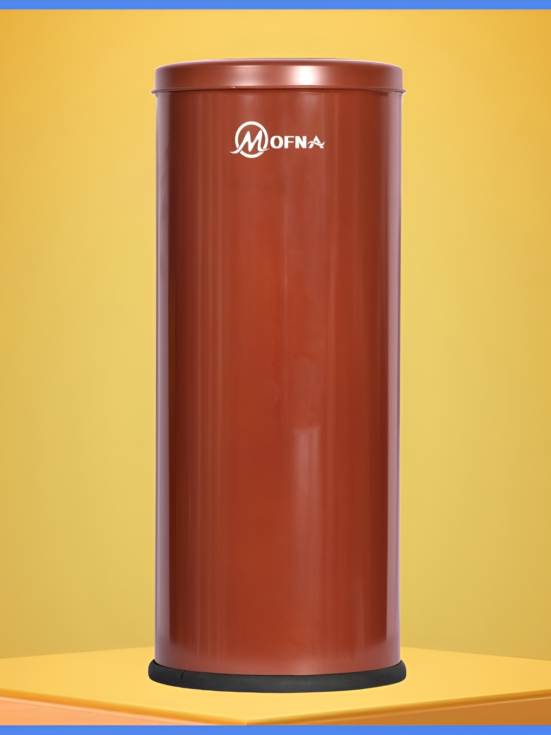 

MOFNA Brown Stainless Steel Swing Dustbin 35L
