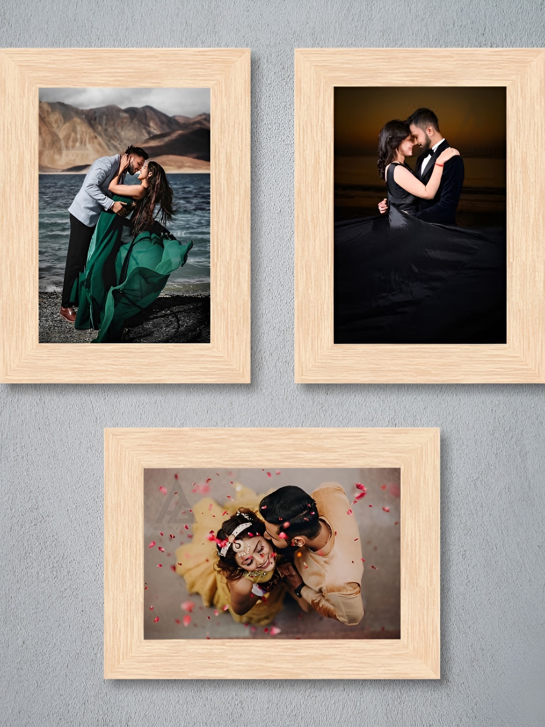 Ag Crafts Black 6 Pieces Wood Core Photo Frames