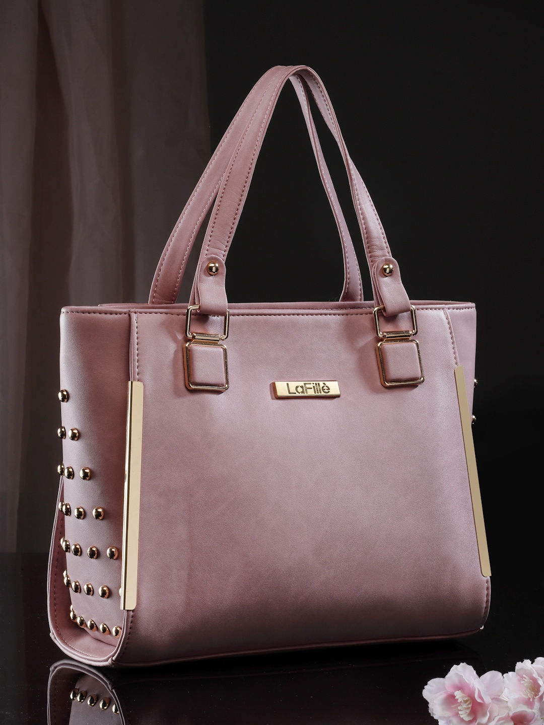 

LaFille Structured Handheld Bag, Pink