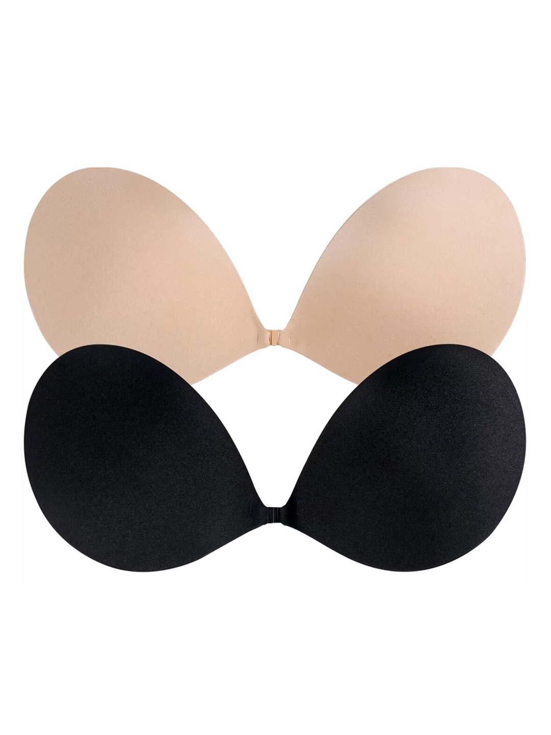 

FIMBUL Pack Of 2 Detachable Lightweight Push-Up Strapless Sticky Bra, Beige