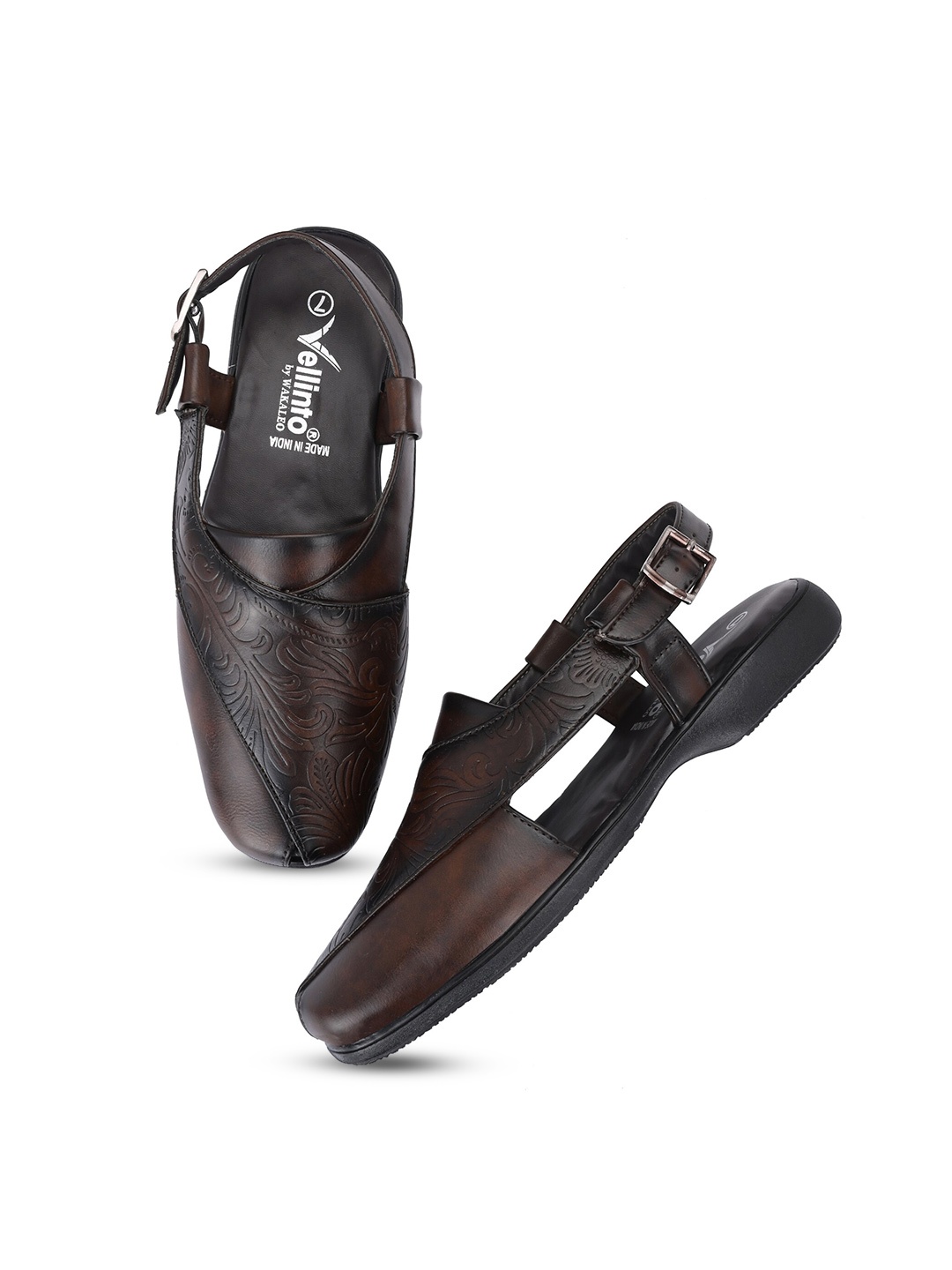 

Vellinto Men Shoe-Style Sandals, Brown