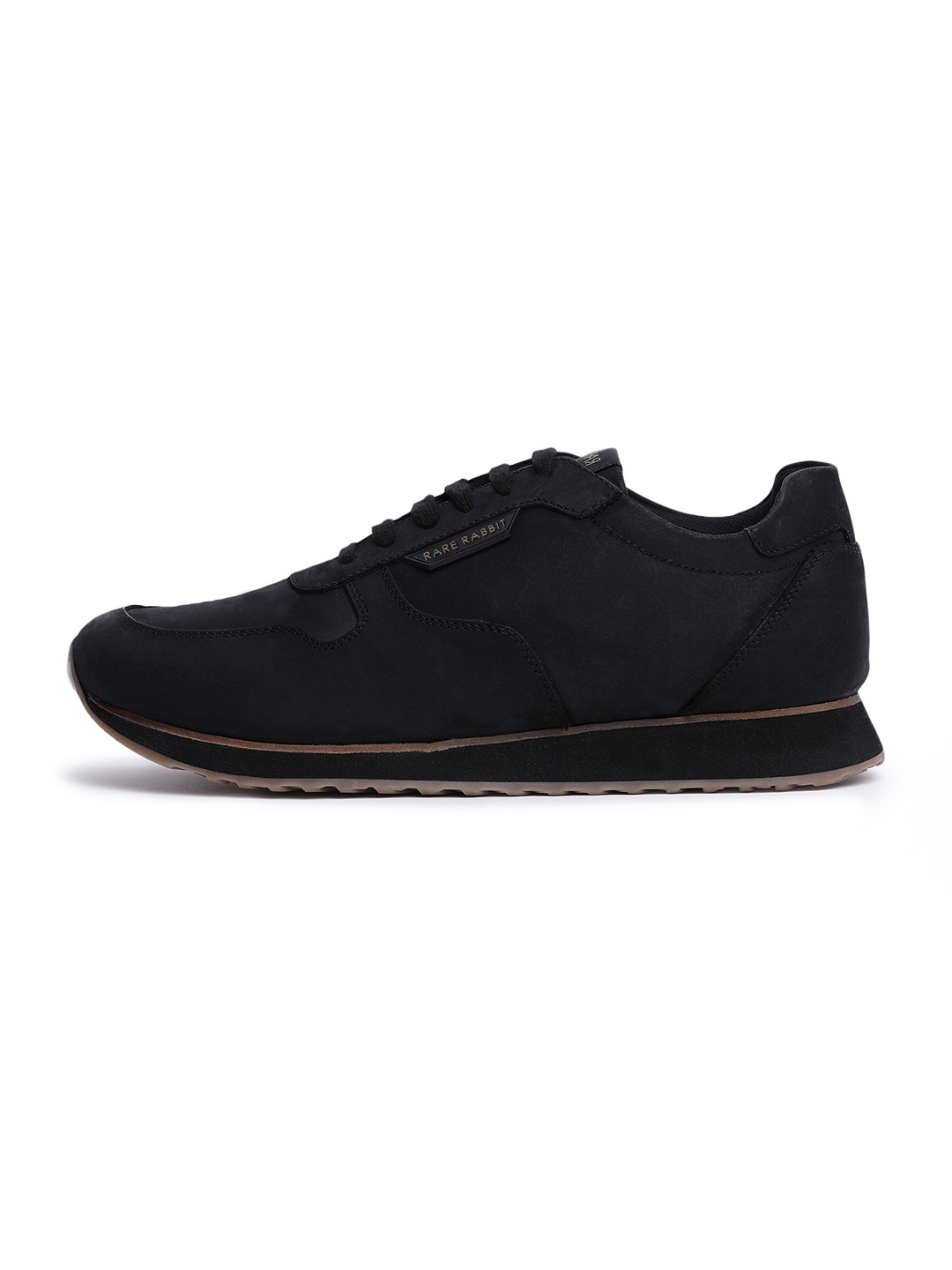 

RARE RABBIT Men Dover Nubuck Sneakers, Black