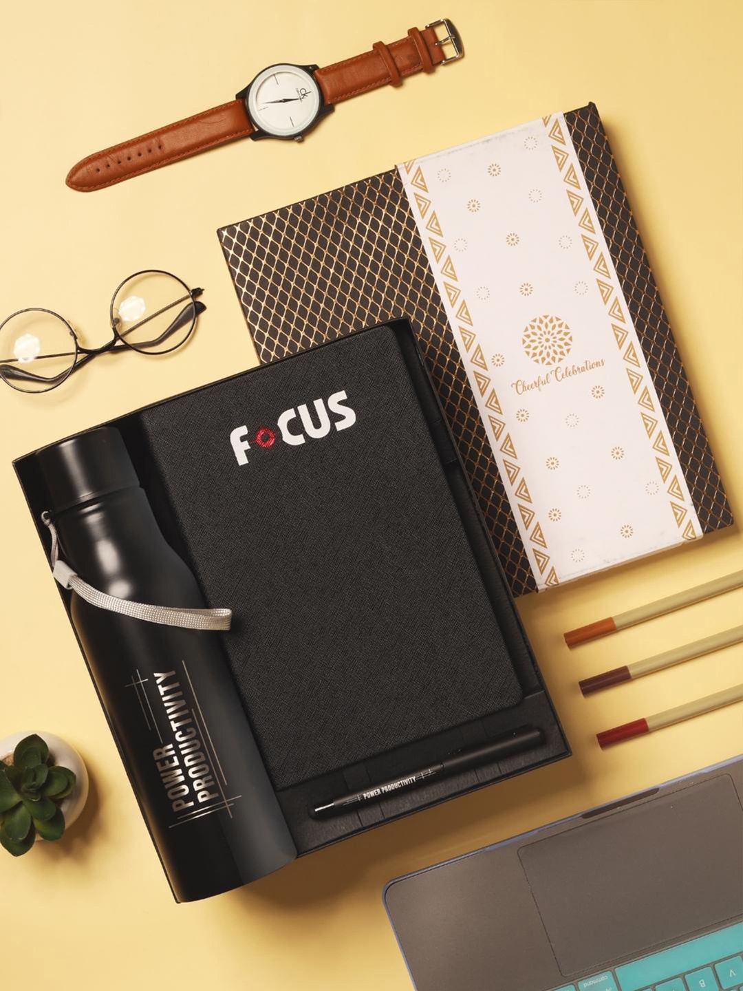 

Doodle Printed Undated Executive Planner Gift Set, Black