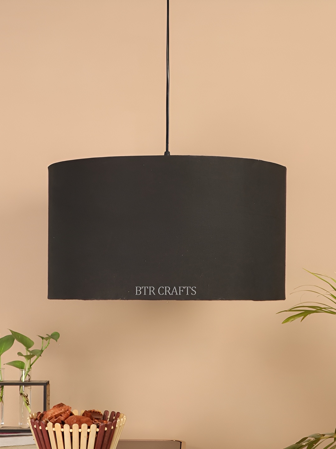 

BTR CRAFTS Black Cylindrical shaped Contemporary Ceiling Lamp