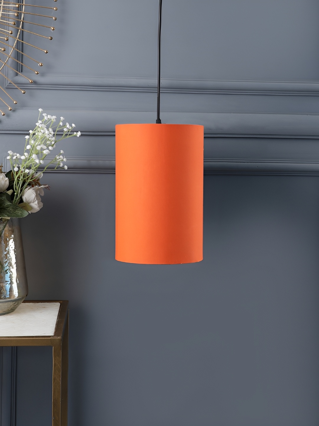 

BTR CRAFTS Orange Cylindrical shaped Contemporary Ceiling Lamp