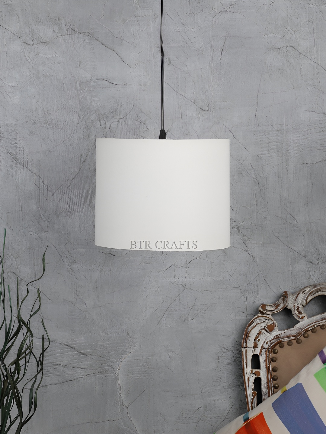 

BTR CRAFTS White Cylindrical shaped Contemporary Ceiling Lamp