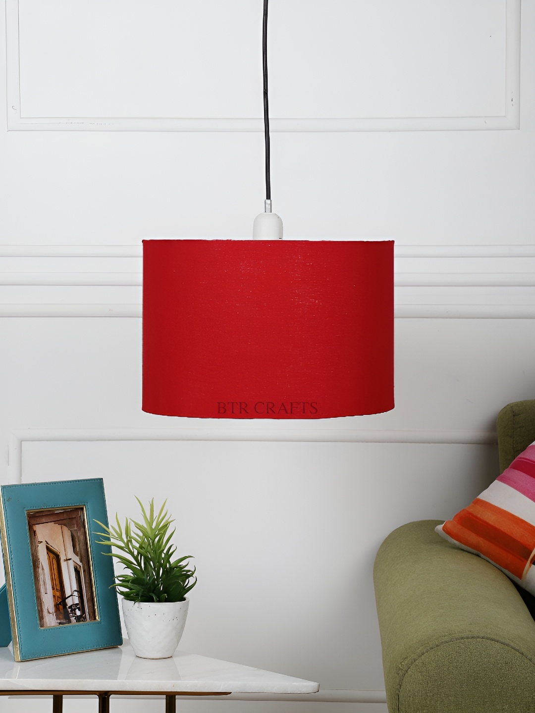 

BTR CRAFTS Red Cylindrical shaped Contemporary Ceiling Lamp