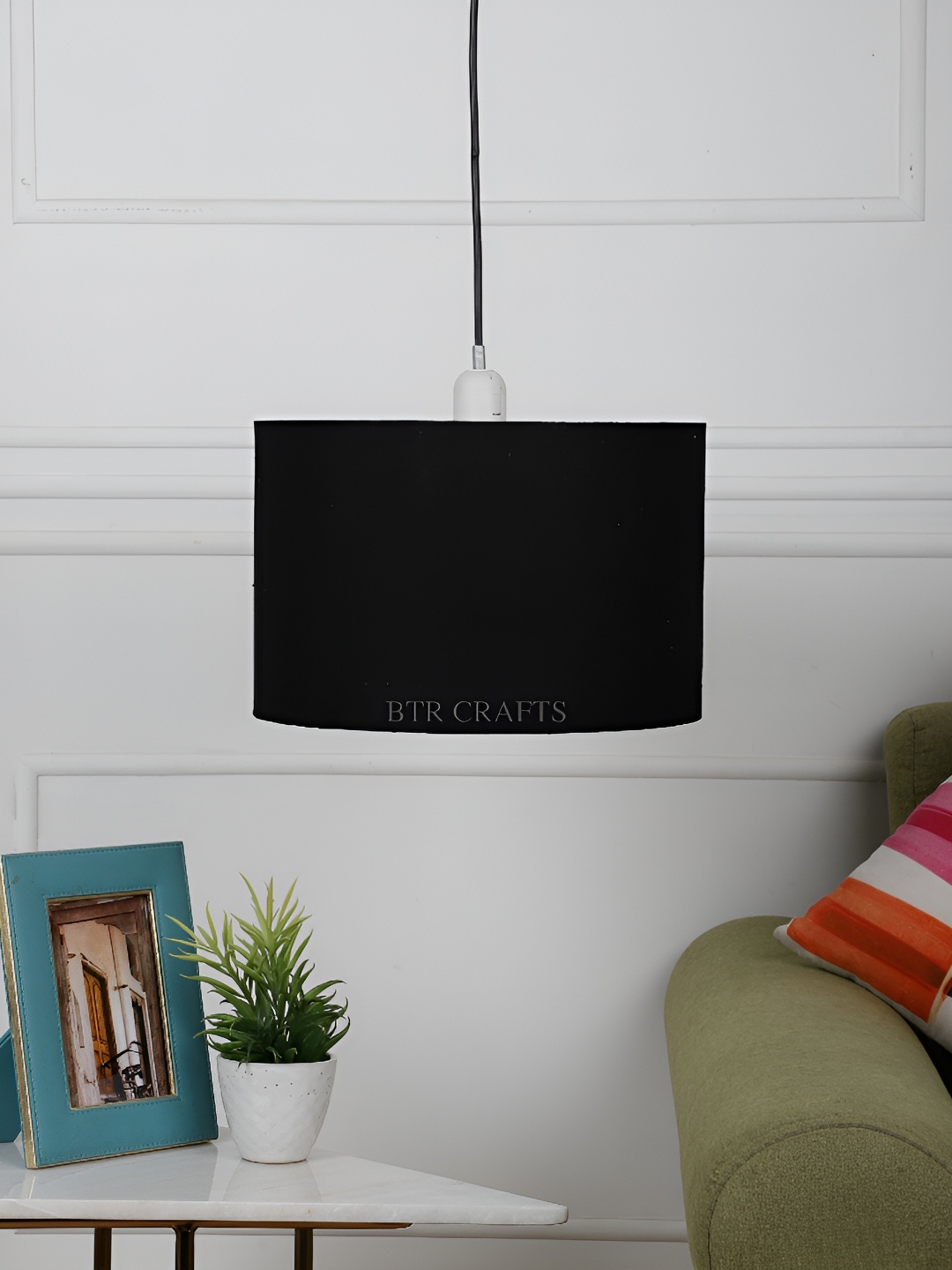 

BTR CRAFTS Black Cylindrical shaped Contemporary Ceiling Lamp