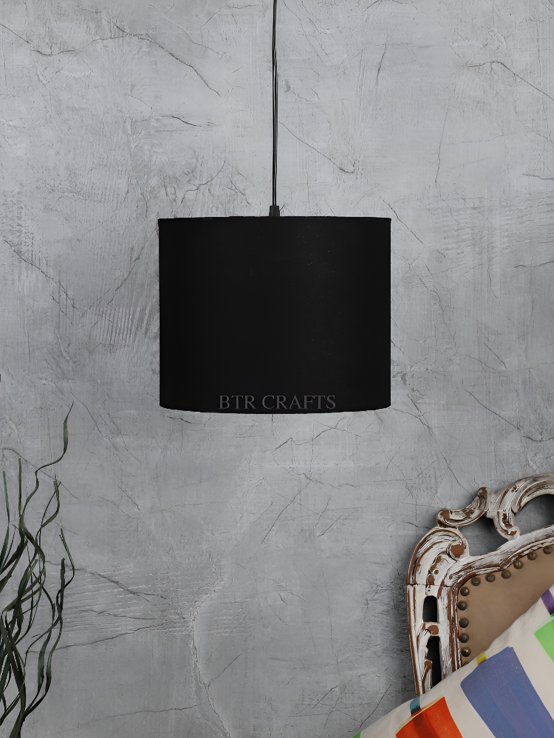 

BTR CRAFTS Black Cylindrical shaped Contemporary Ceiling Lamp