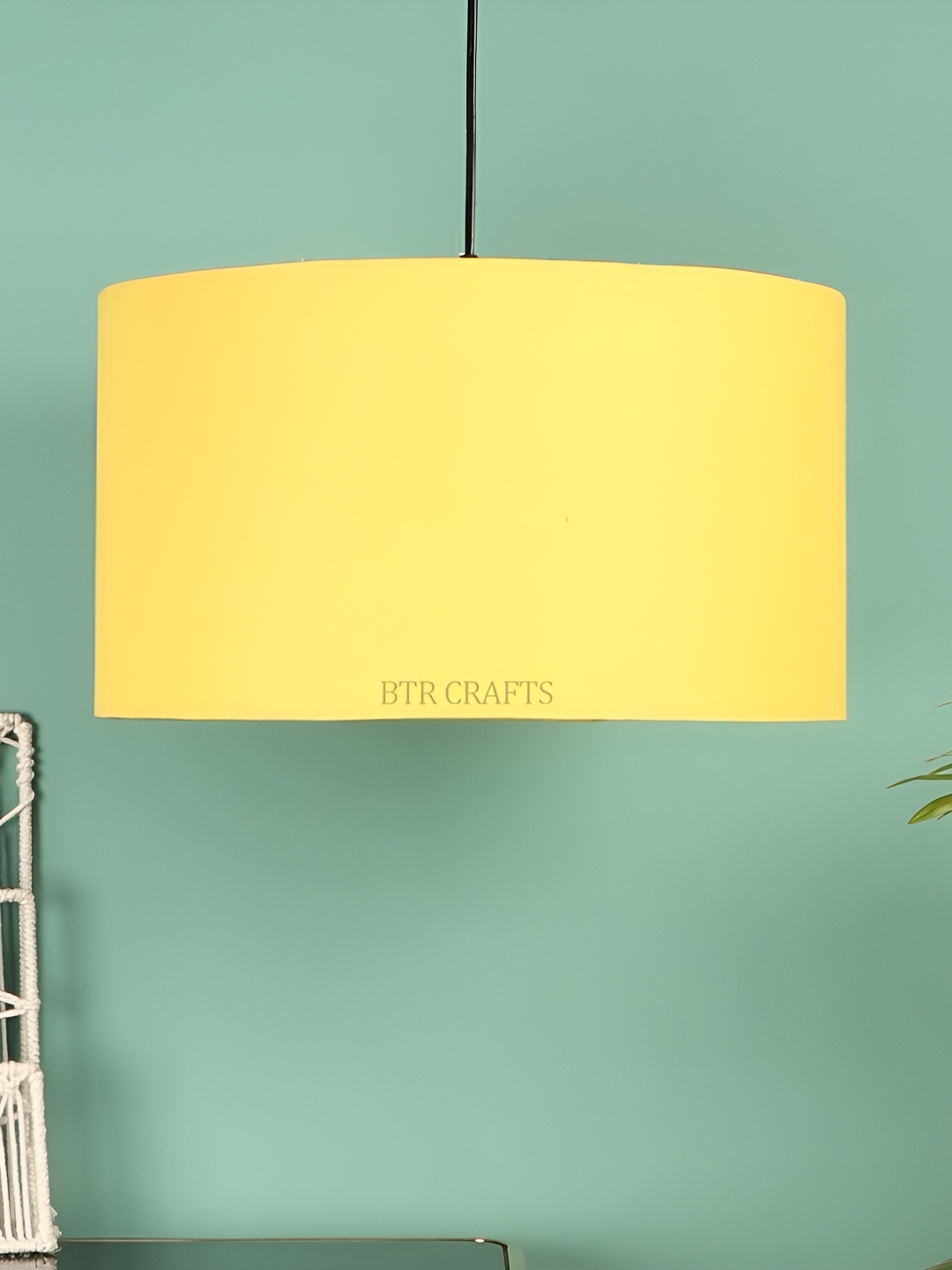 

BTR CRAFTS Yellow Cylindrical shaped Contemporary Ceiling Lamp