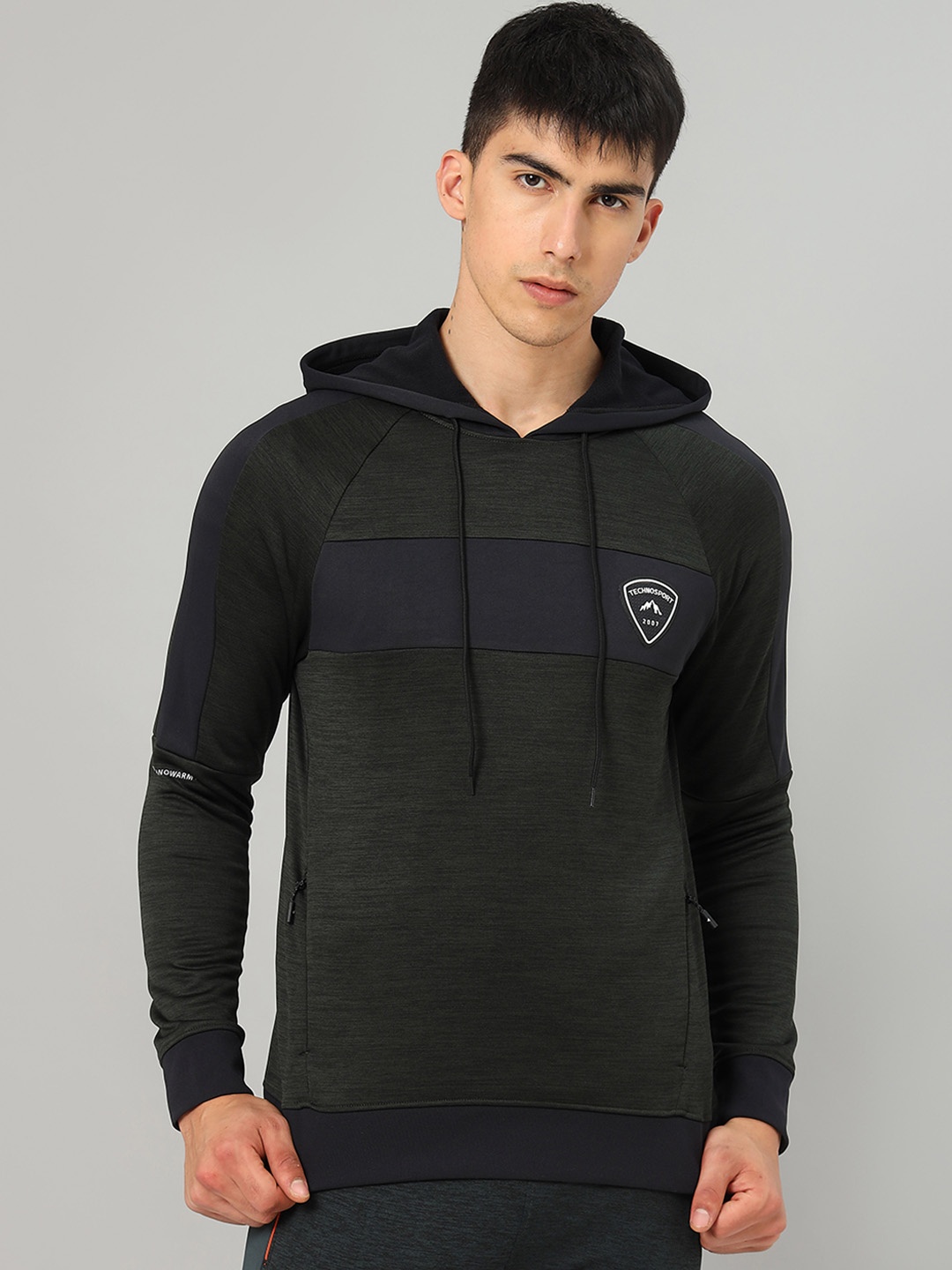 

Technosport Hooded Lightweight Antimicrobial Sporty Jacket, Green