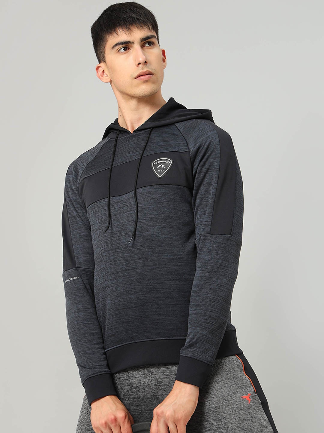 

Technosport Hooded Lightweight Antimicrobial Sporty Jacket, Charcoal