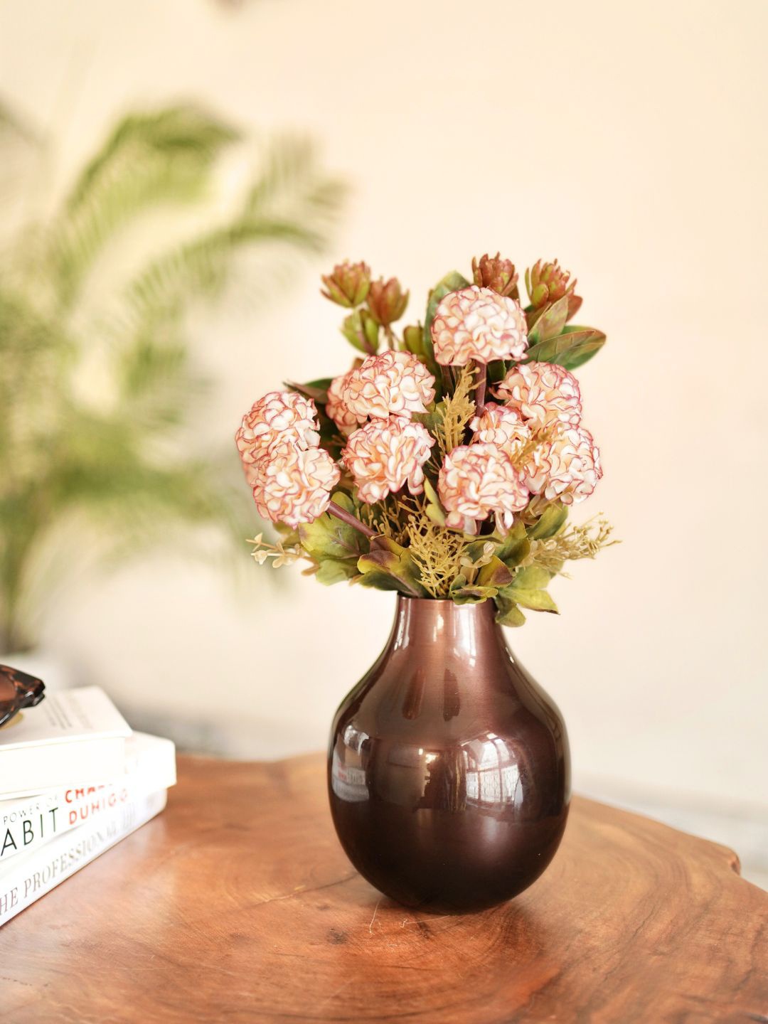 

BEHOMA Copper Toned Metal Bud Flower Vase