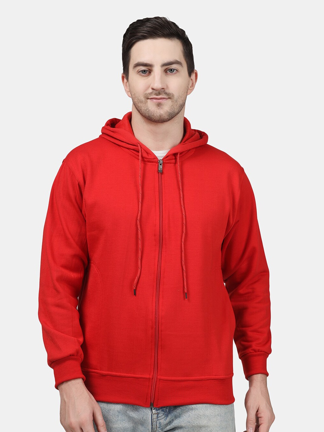 

Greylongg Hooded Fleece Sweatshirt, Red
