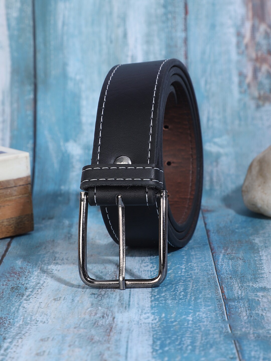 

WINSOME DEAL Men Wide Formal Belt, Black
