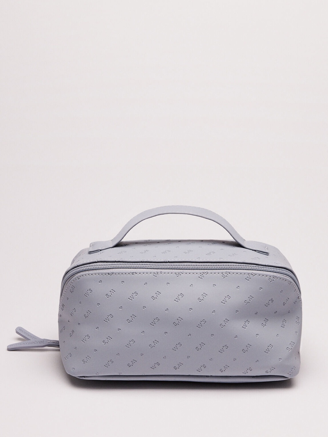 

women'secret Textured Travel Makeup Pouch, Grey