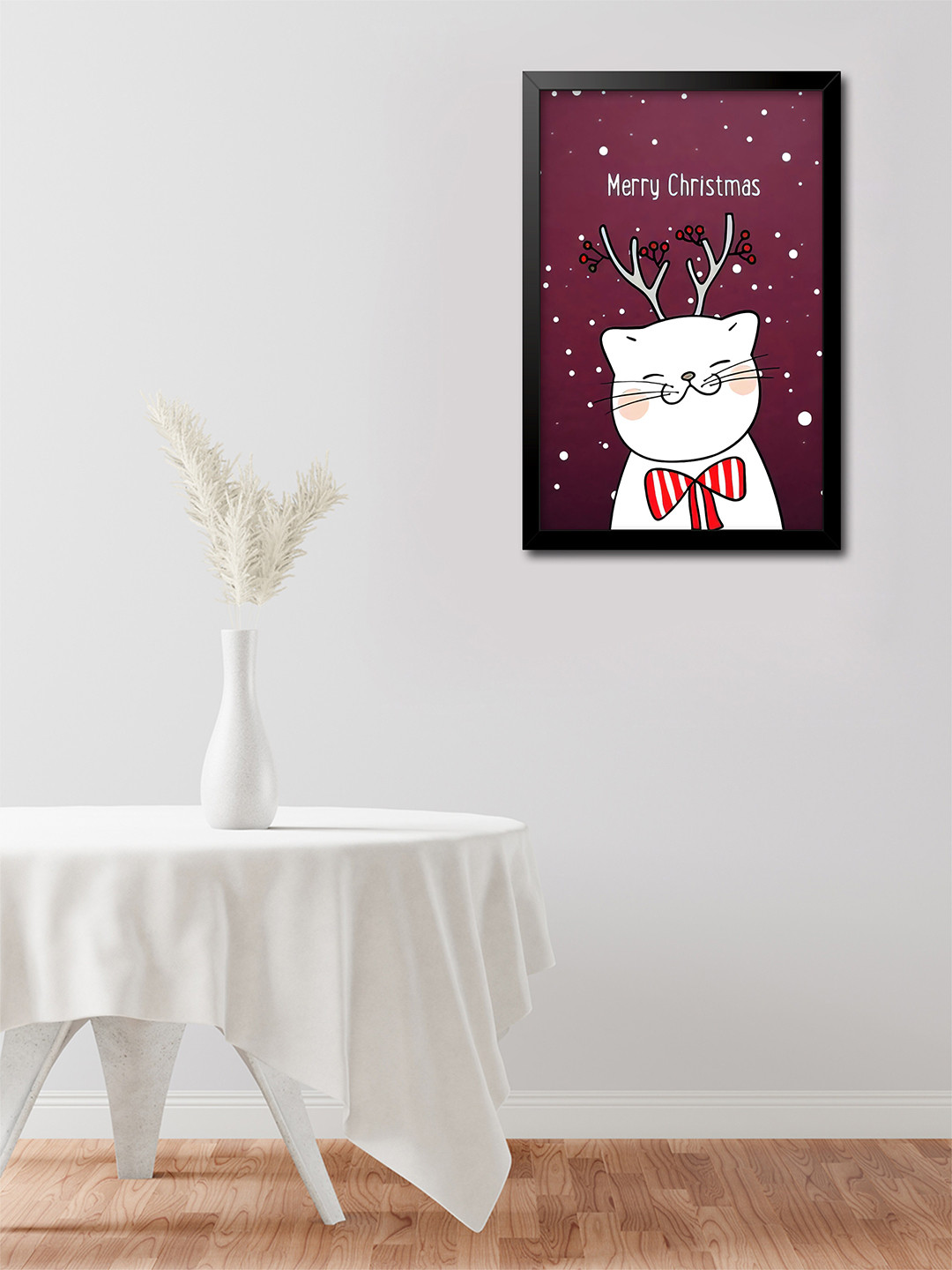 

999Store Maroon & Black Modern Art Painting Wall Art