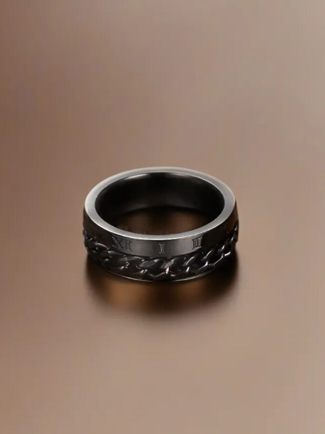 

WROGN Arne Link Chain Finger Ring, Black