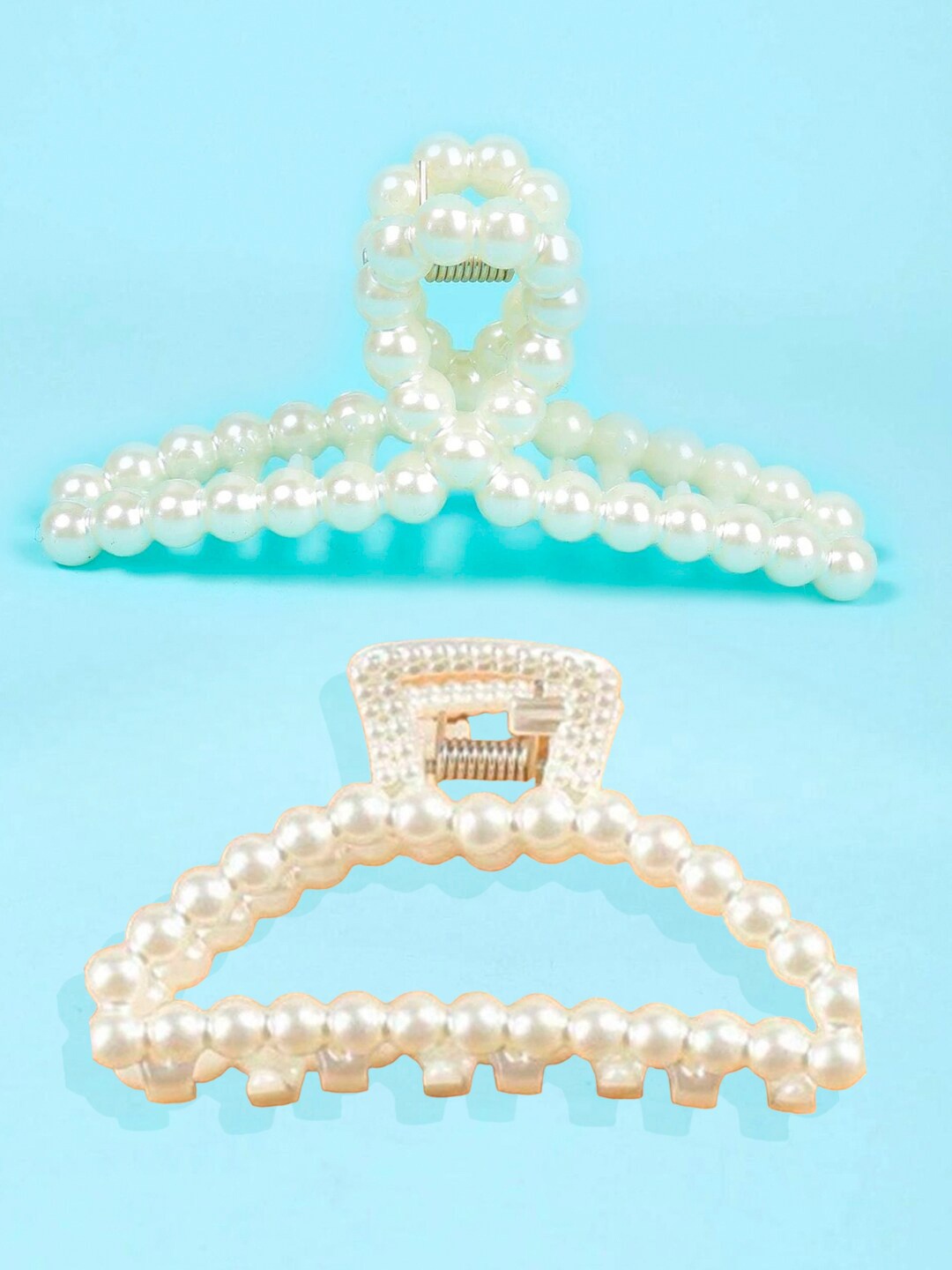 

OOMPH Set of 2 Embellished Claw Clip, Gold