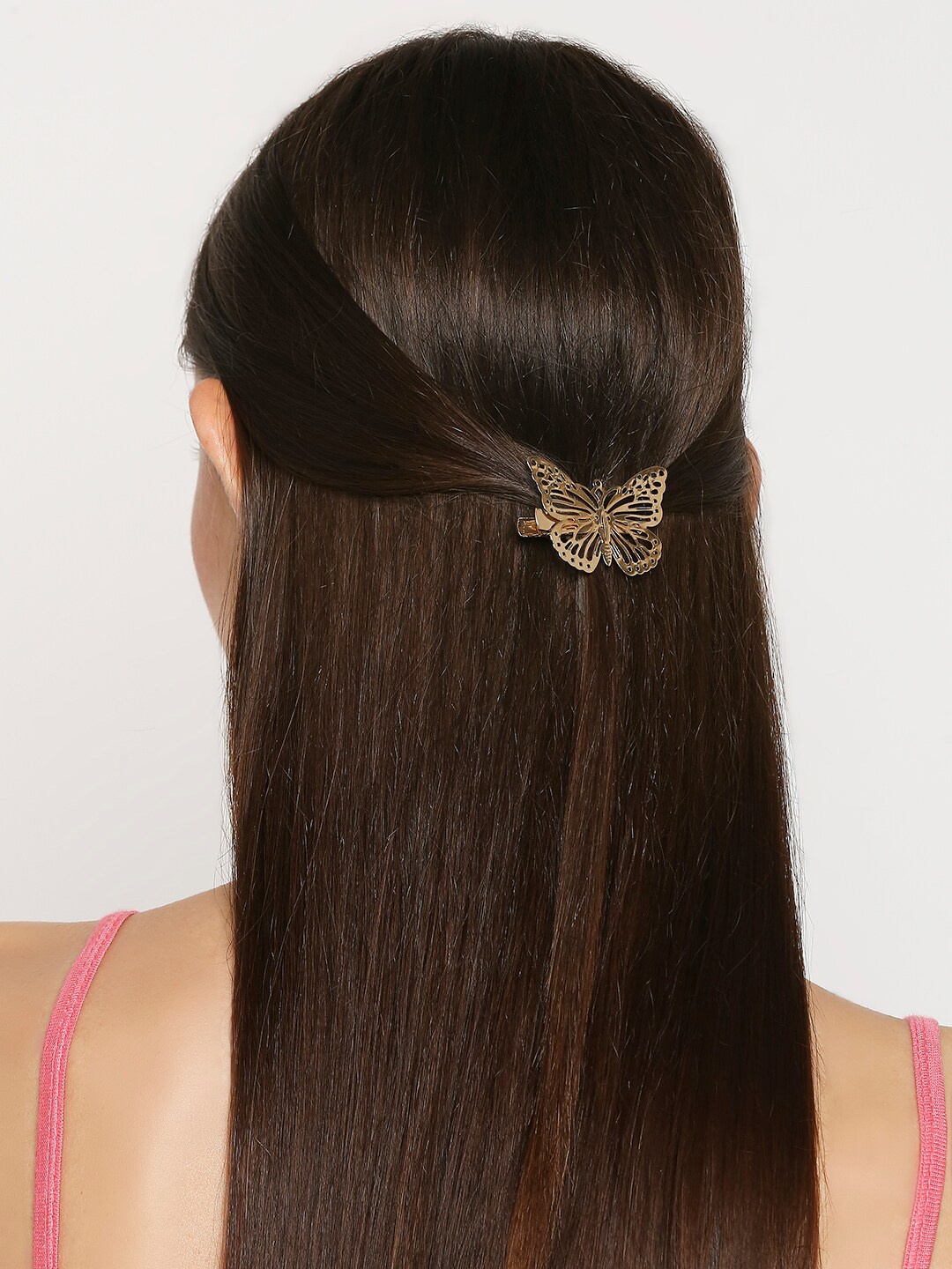 

OOMPH Butterfly Shape Alligator Hair Clip, Gold