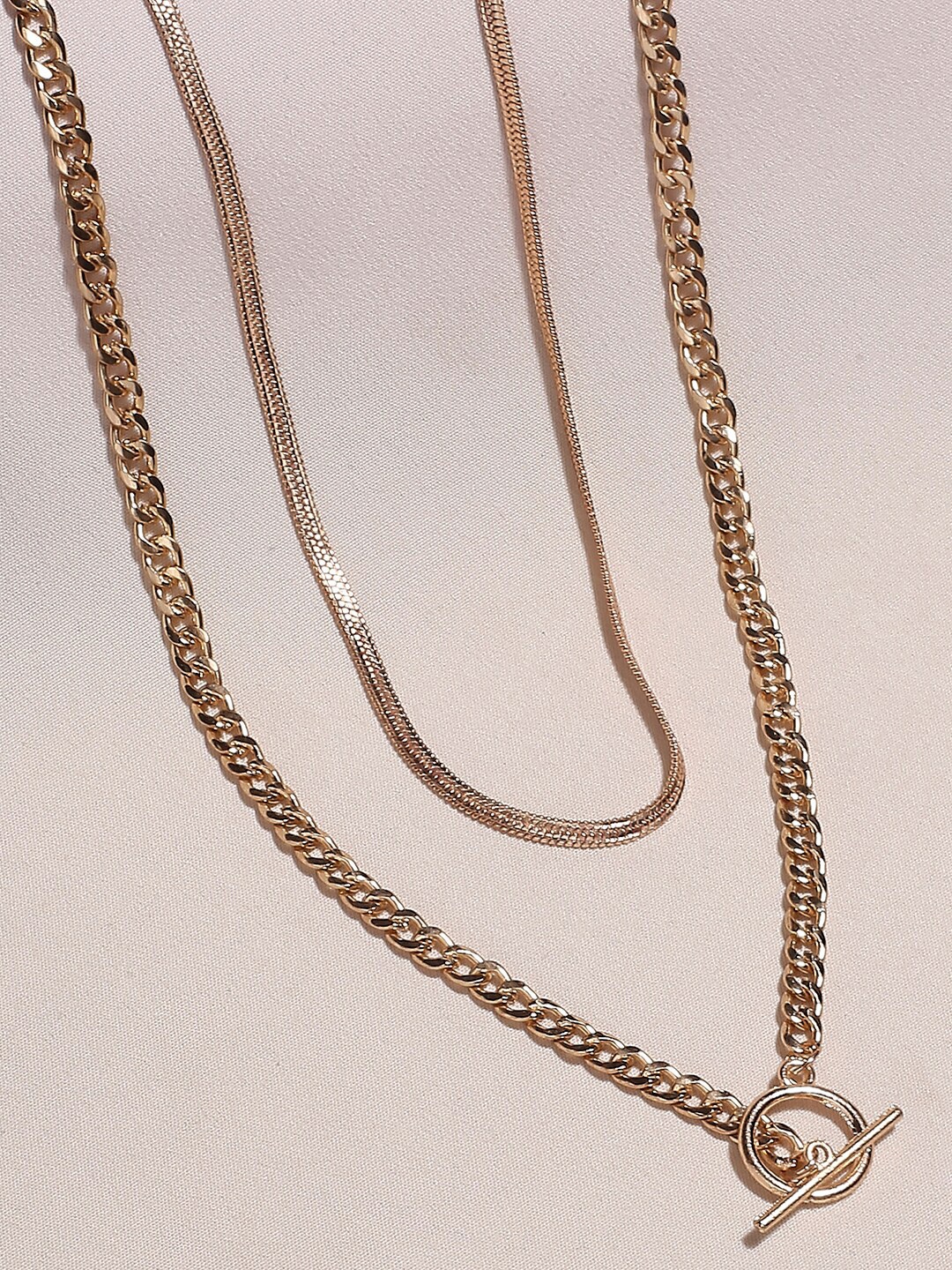 

OOMPH Layered Necklace, Gold
