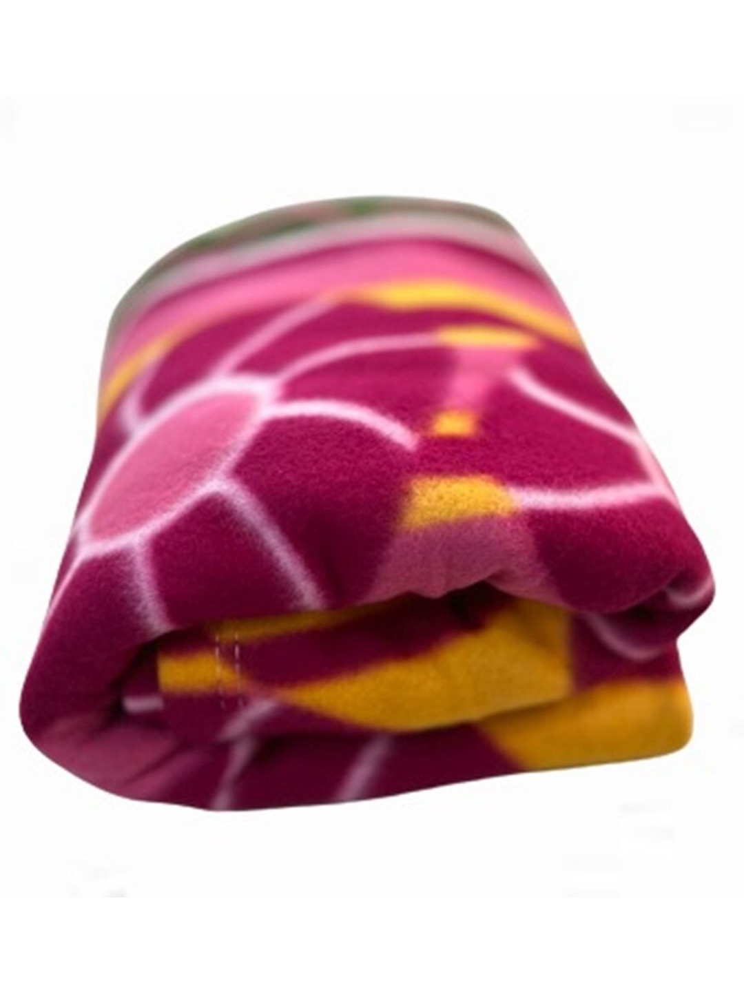 

Fashion String Maroon & Blue Floral Fleece Mild Winter 125 GSM Single Bed Blanket
