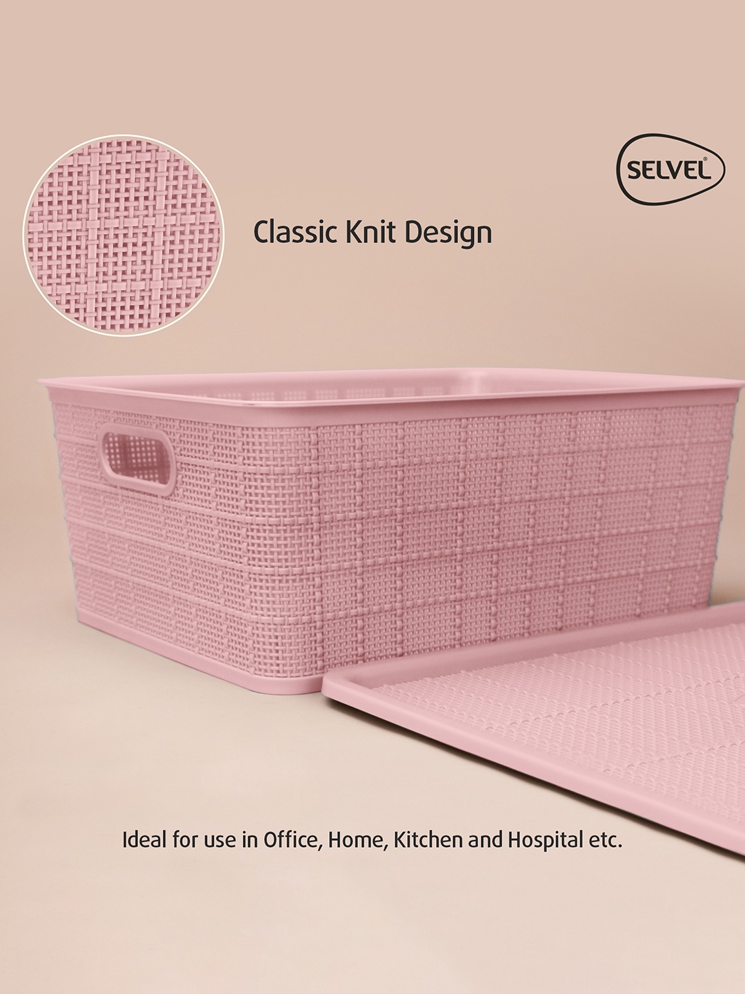 

SELVEL Pink 3 Pieces Multi Utility Fruit and Vegetable Organiser
