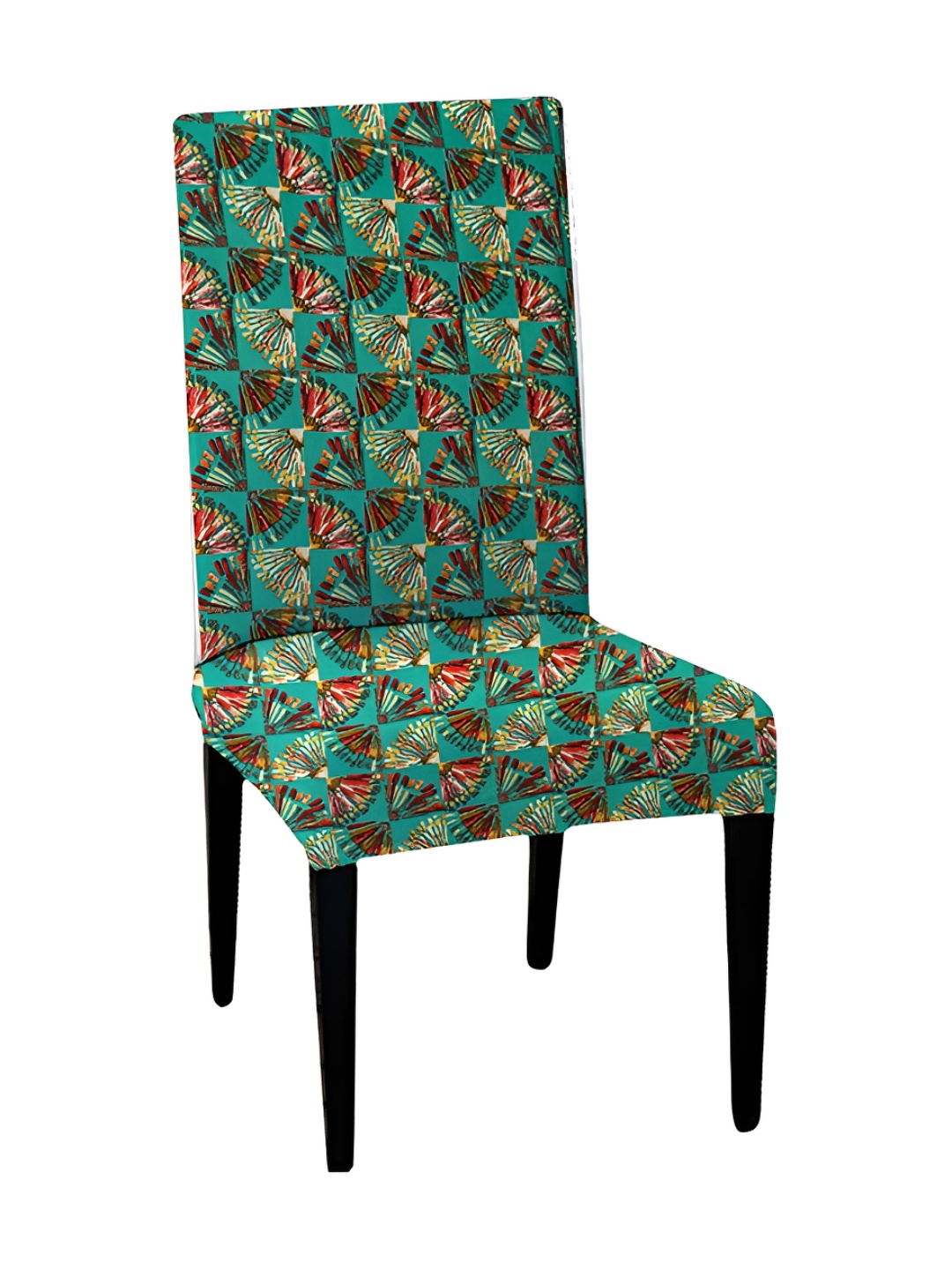 

Lazi 1 Piece Green Printed Stretchable Dining Chair Cover