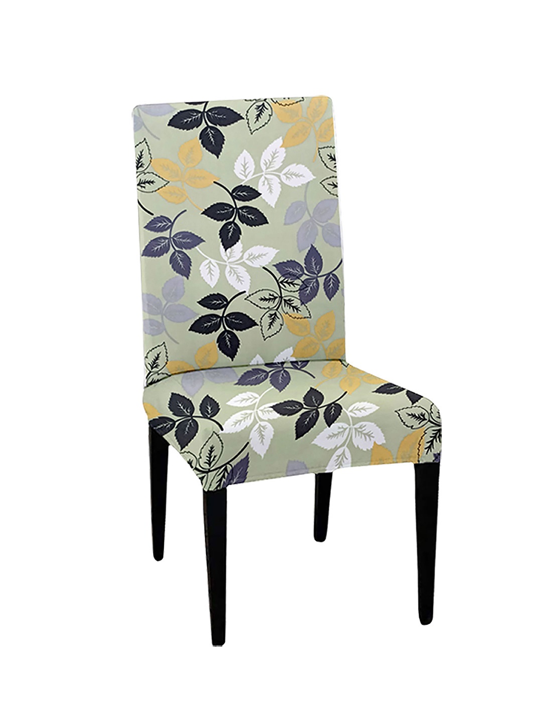 

Lazi 1 Piece Green & Black Printed Stretchable Dining Chair Cover