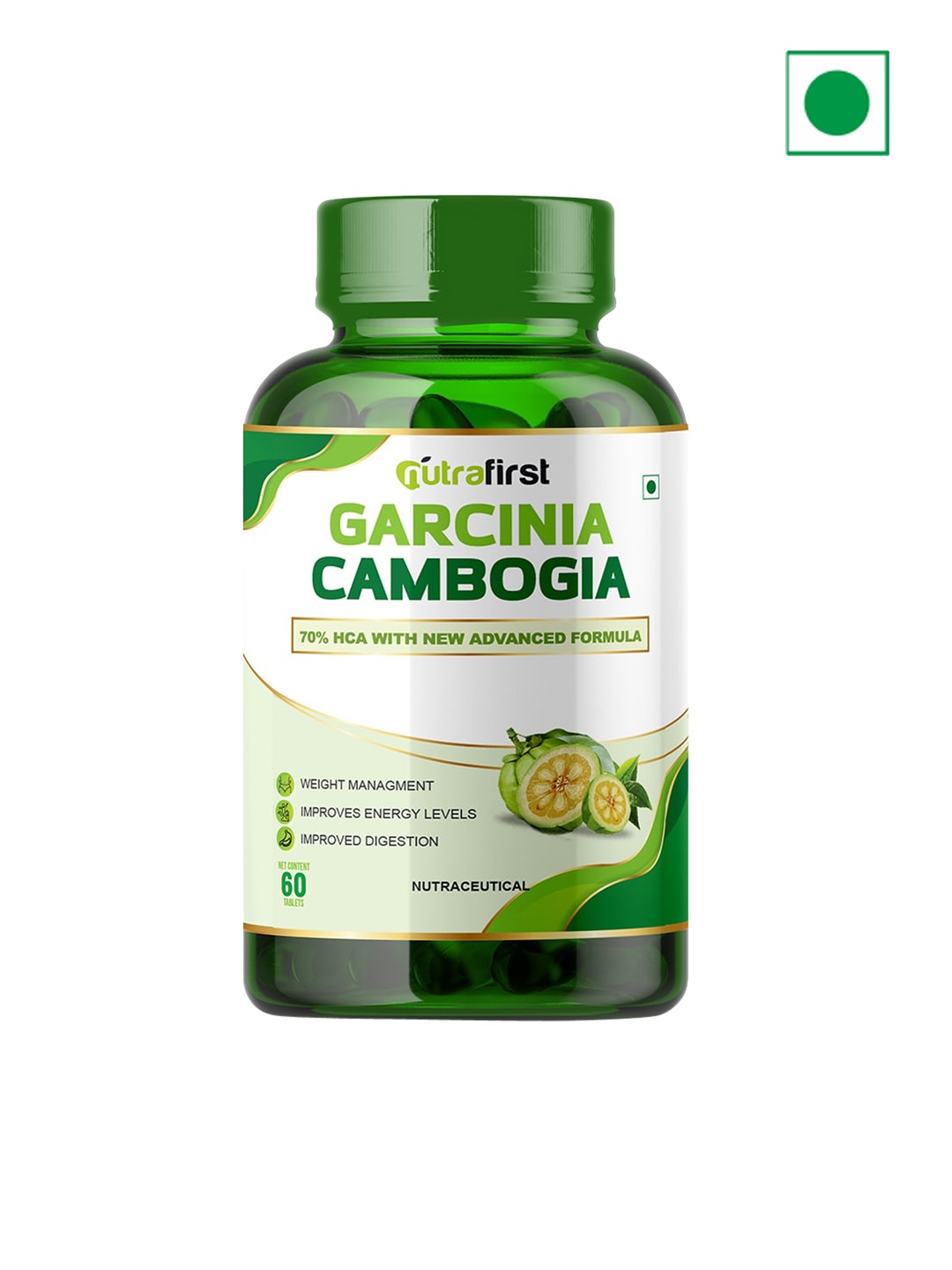 

NUTRAFIRST Garcinia Cambogia Tablets With Green Tea - 60 Tablets