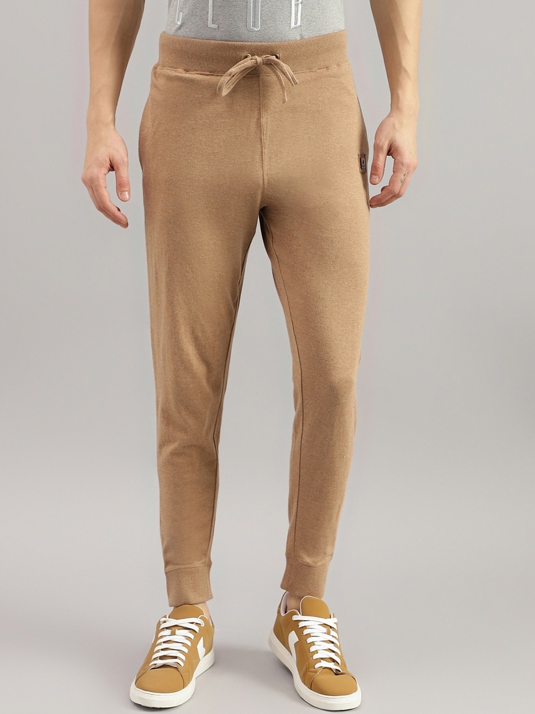 

Beverly Hills Polo Club Men Mid-Rise Joggers, Beige