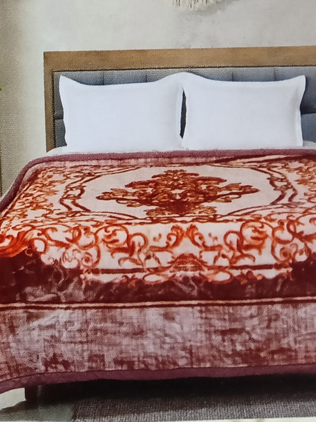 

Signature Multicoloured Floral Microfiber Heavy Winter Double Bed Blanket, Pink