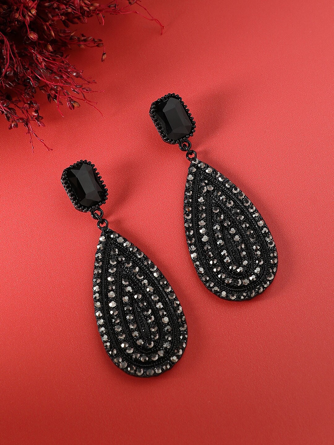 

SOHI Silver-Toned Earrings